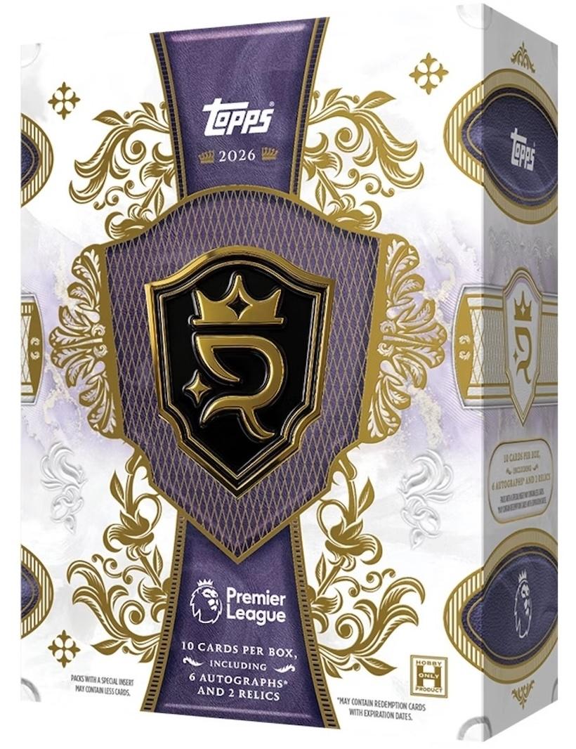 2026 Topps Royalty Premier League EPL Soccer Hobby 4-Box Case (Presell)