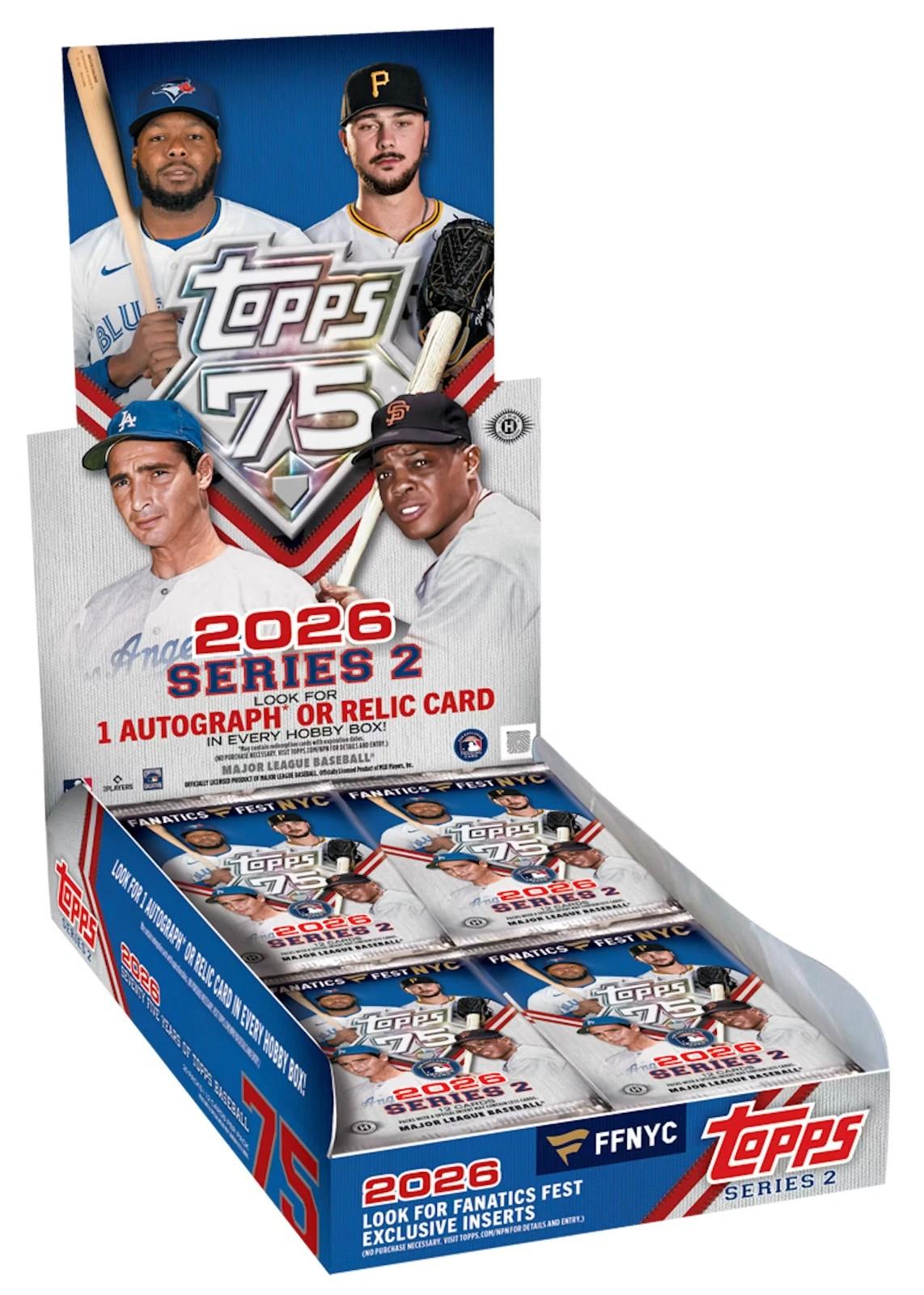 2026 Topps Series 2 Fanatics Fest NYC Baseball Hobby 12-Box Case (Very Rare!)