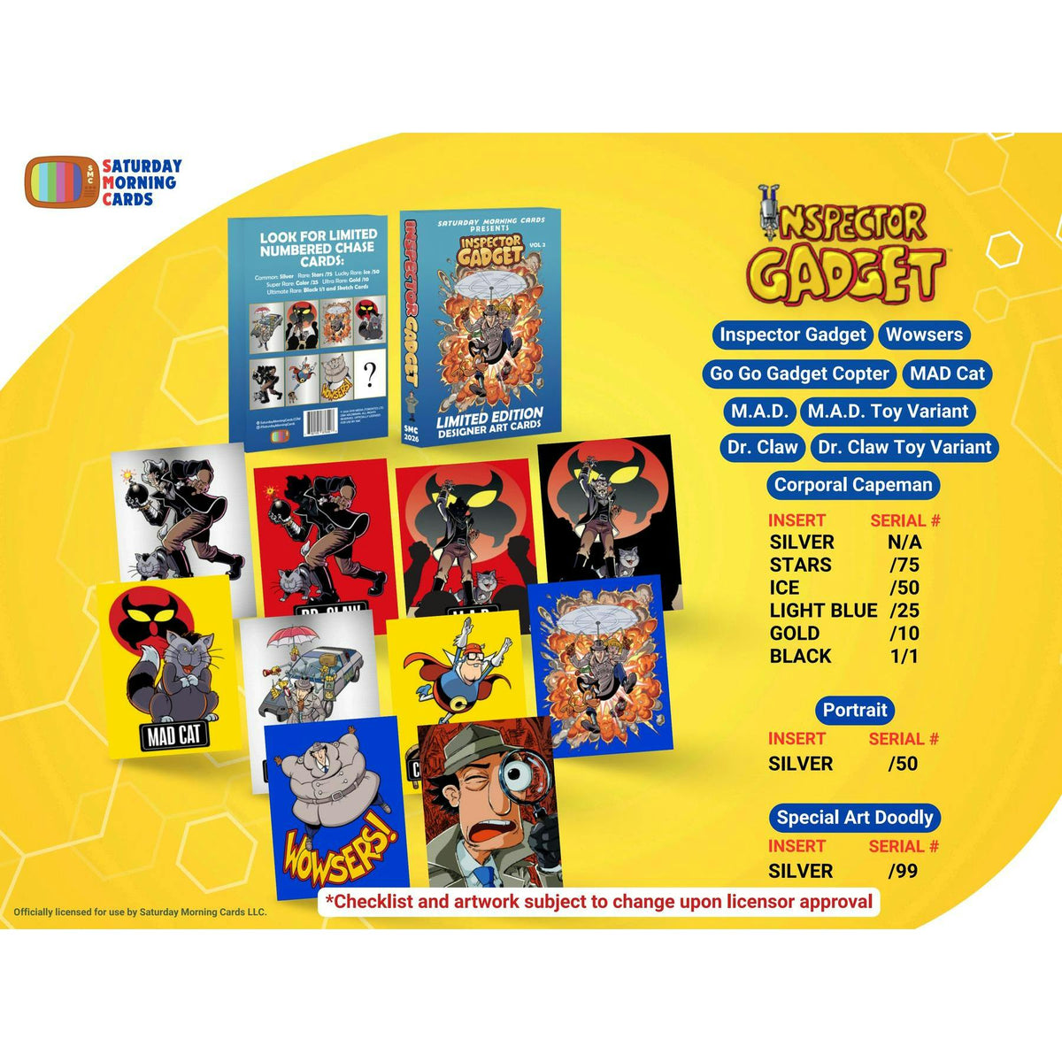 2026 Saturday Morning Cards Inspector Gadget Volume 2 Hobby 10-Box Case