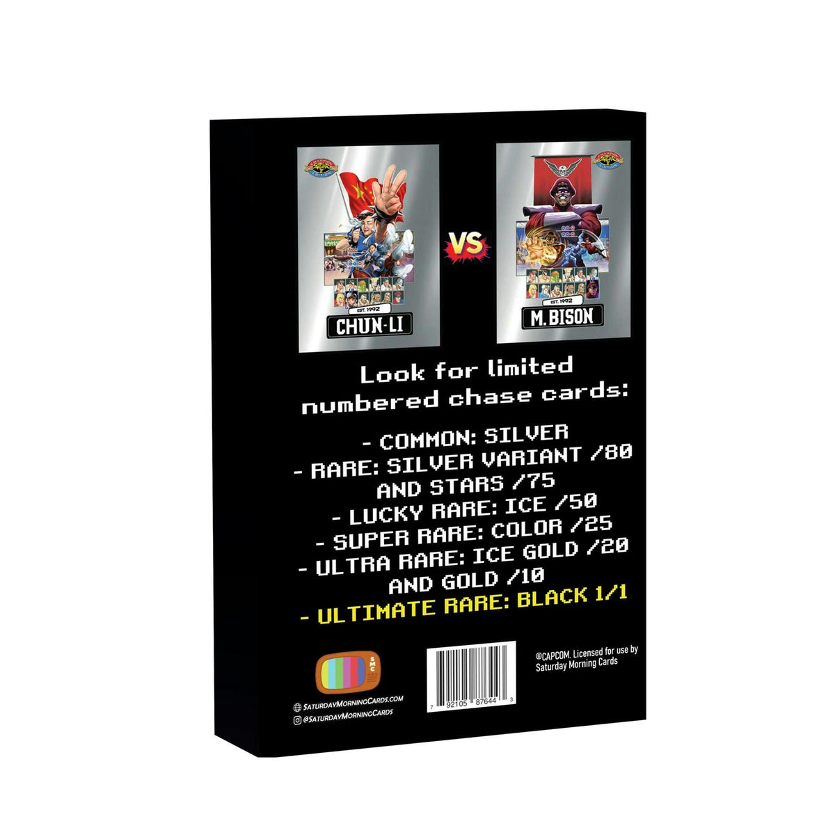 2026 Saturday Morning Cards Street Fighter 2 Volume 6: Chun-Li Vs. Bison Hobby Box