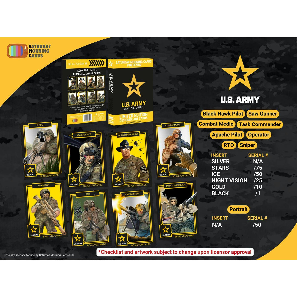 2026 Saturday Morning Cards U.S. Army Hobby Box