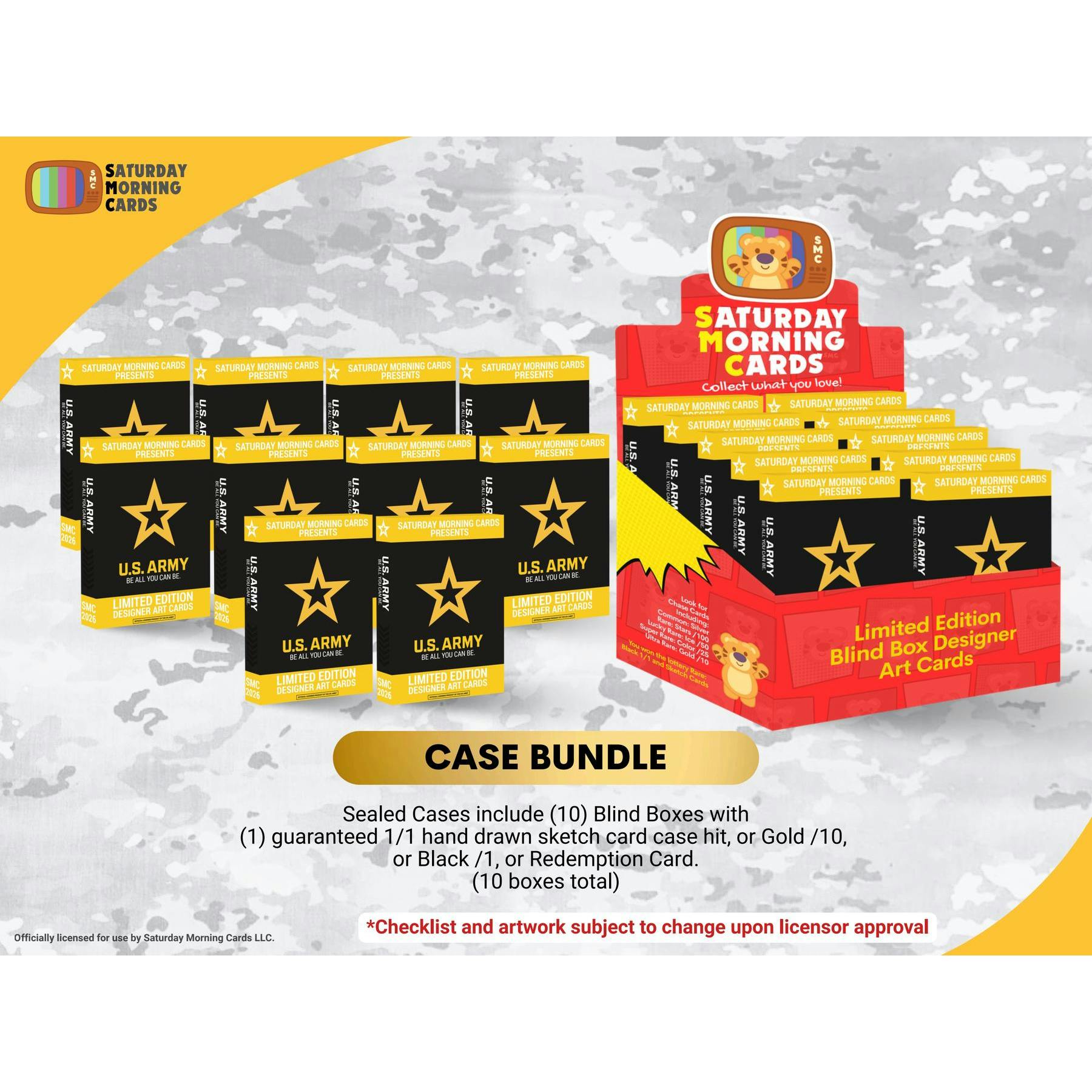 2026 Saturday Morning Cards U.S. Army Hobby 10-Box Case