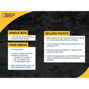 2026 Saturday Morning Cards U.S. Army Hobby 10-Box Case