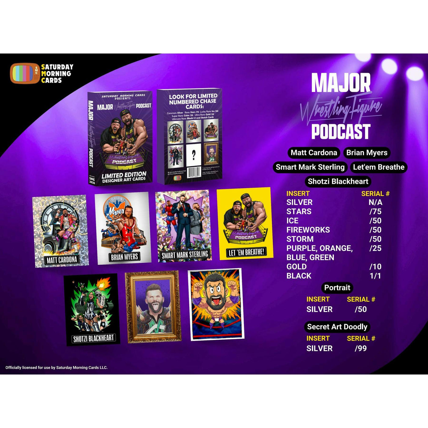 2026 Saturday Morning Cards Matt Cardona The Major Wrestling Figure Podcast Hobby 10-Box Case (Presell)