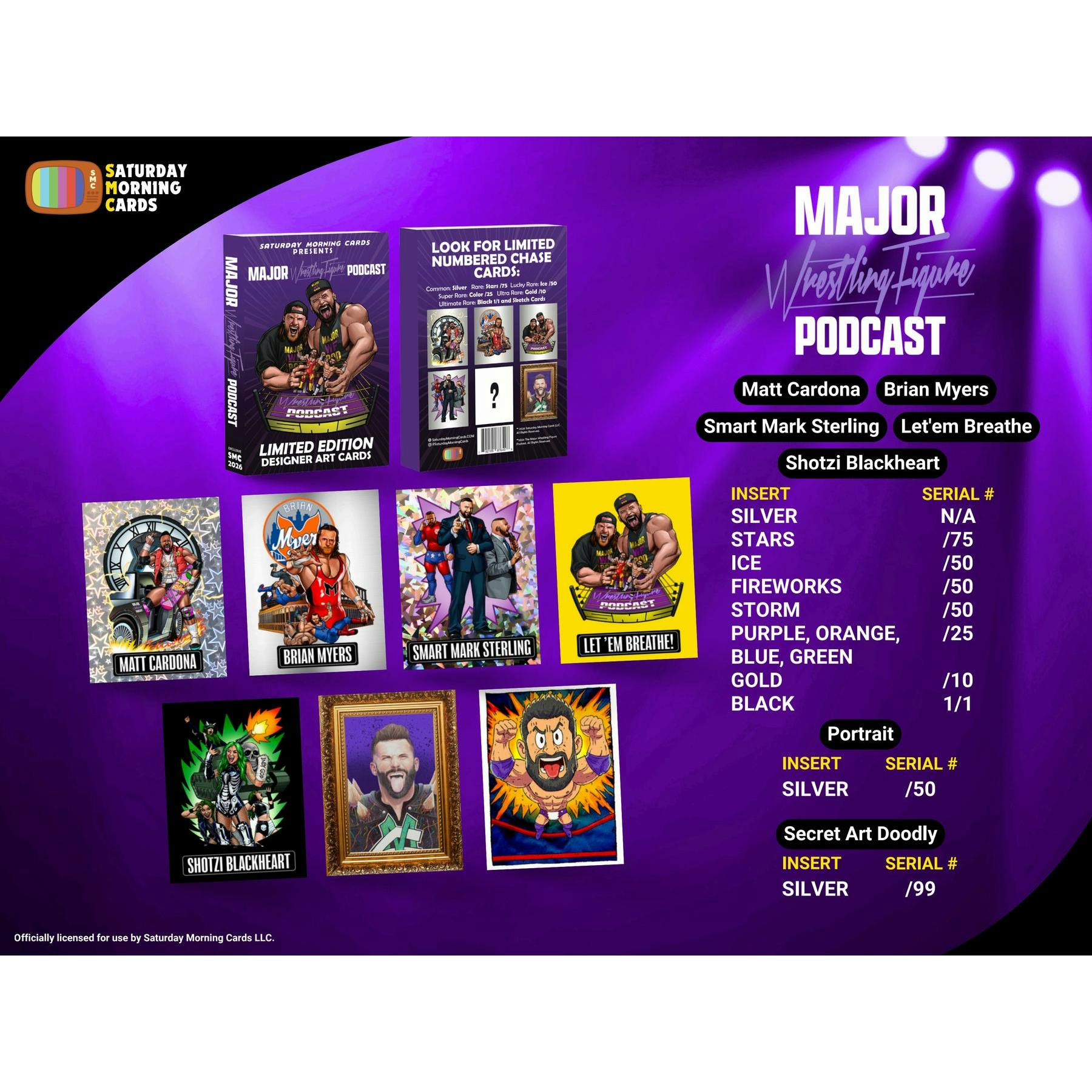 2026 Saturday Morning Cards Matt Cardona The Major Wrestling Figure Podcast Hobby 10-Box Case (Presell)