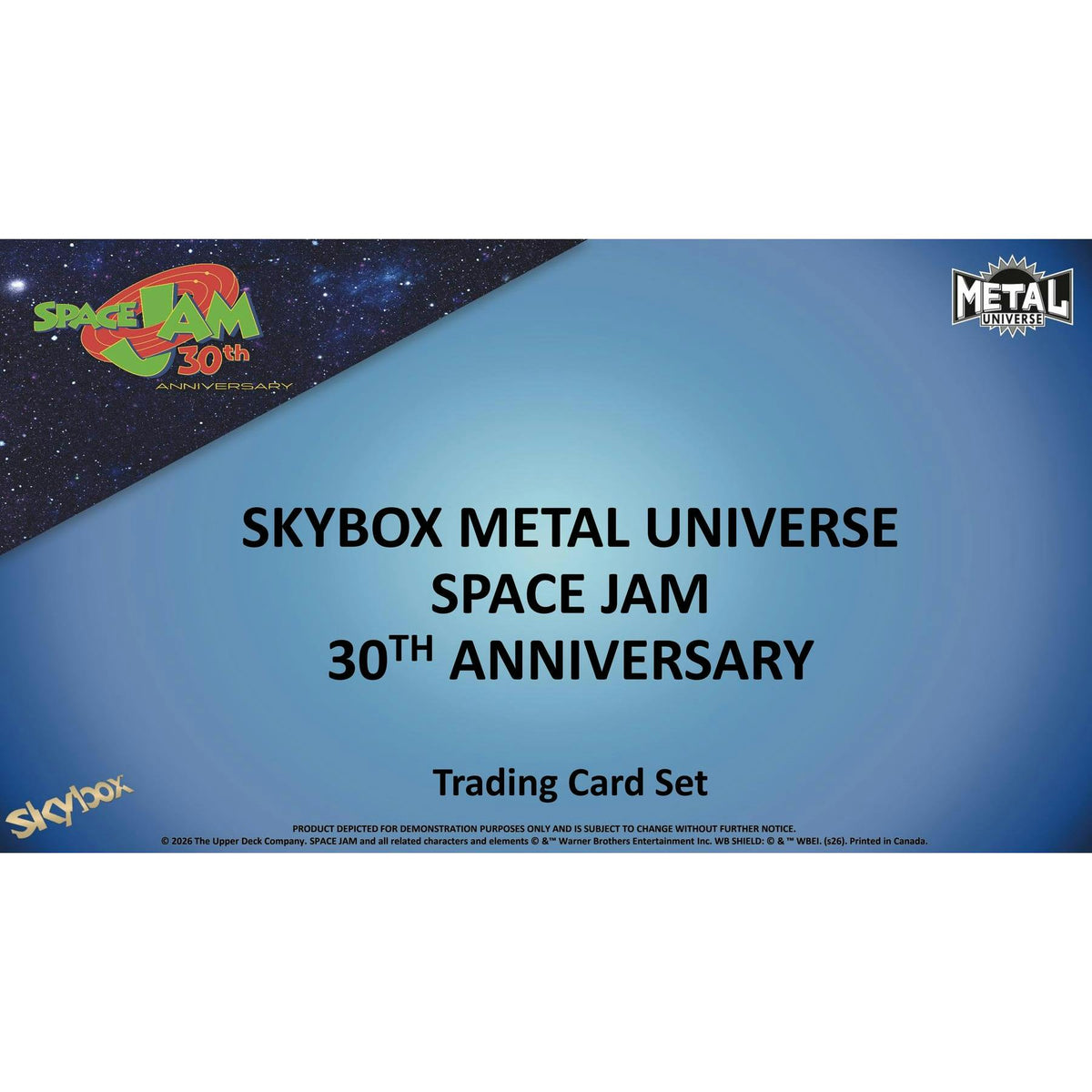 2026 Upper Deck Skybox Metal Universe Space Jam 30th Anniversary Hobby 12-Box Case (Presell)