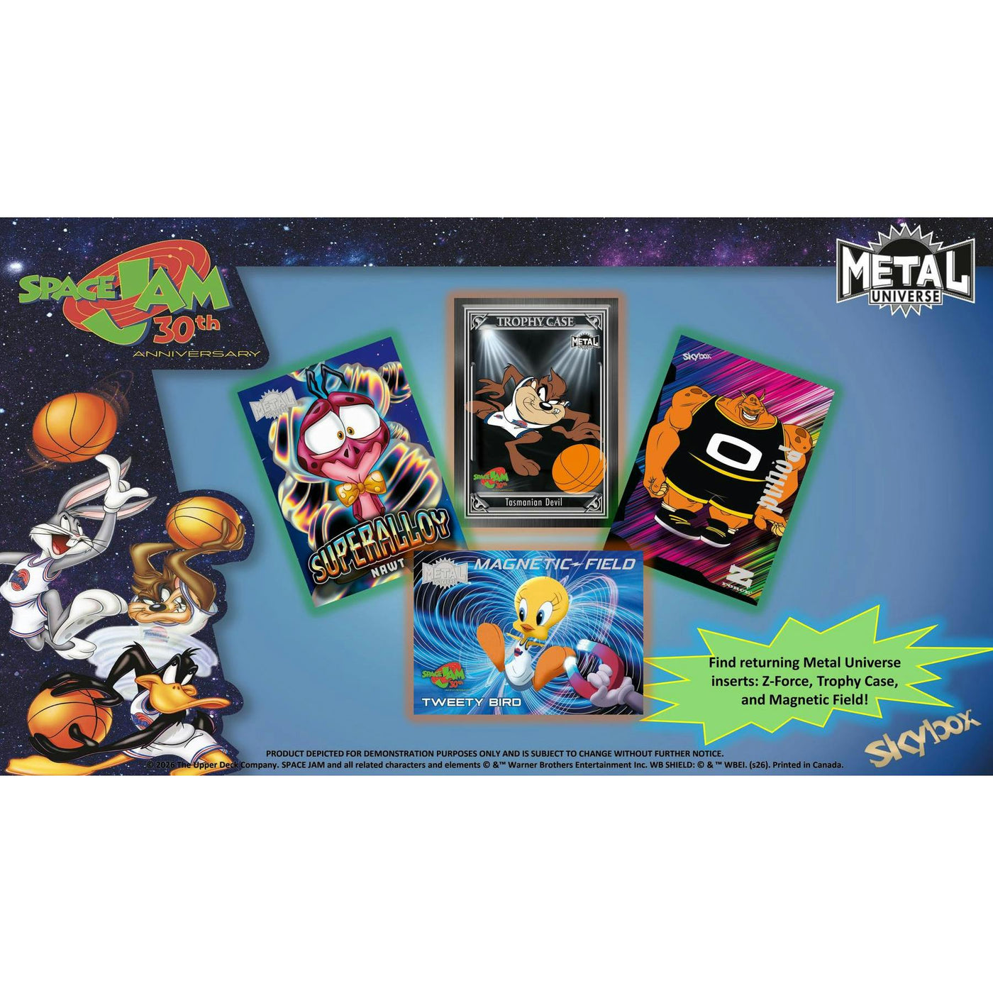 2026 Upper Deck Skybox Metal Universe Space Jam 30th Anniversary Hobby Box (Presell)