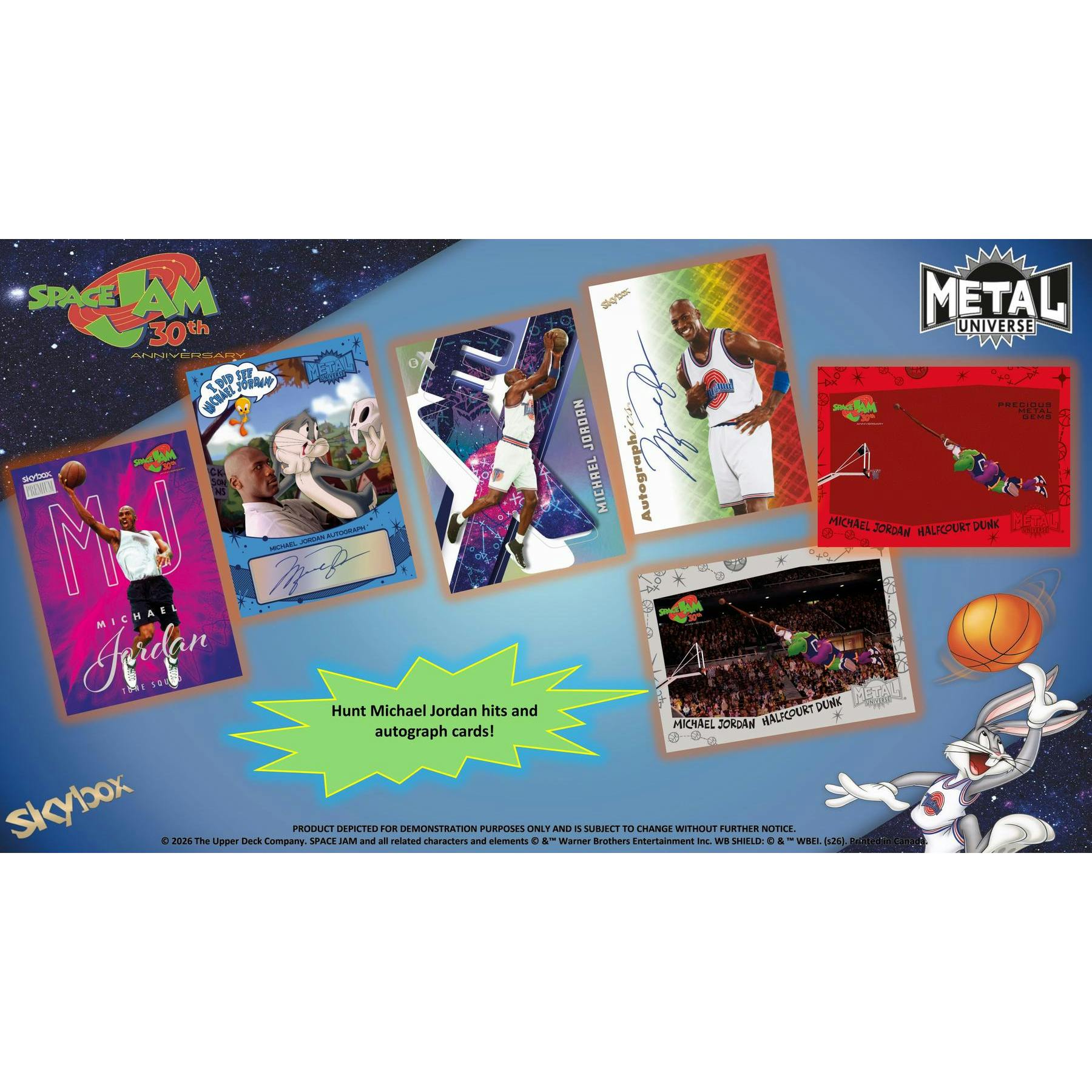 2026 Upper Deck Skybox Metal Universe Space Jam 30th Anniversary Hobby 12-Box Case (Presell)