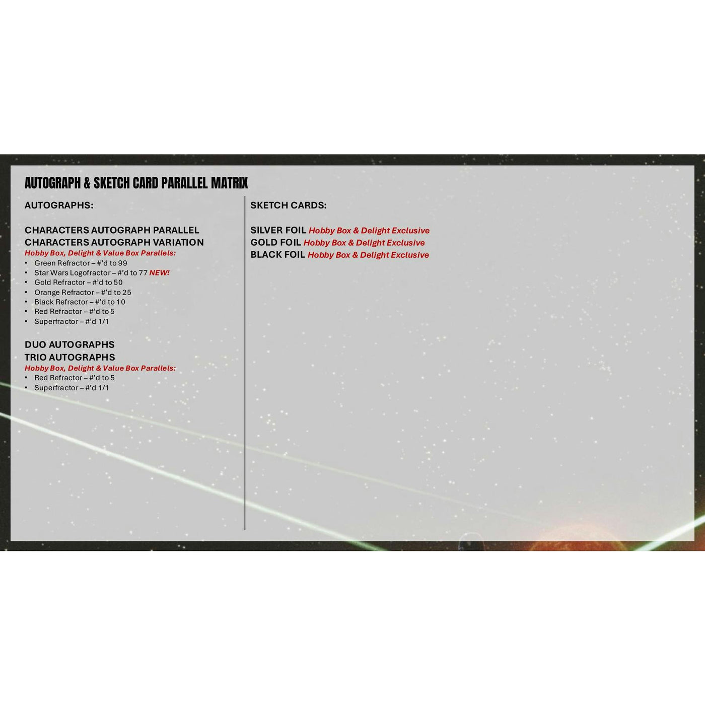 2026 Topps Star Wars Chrome Blaster Box (Presell)