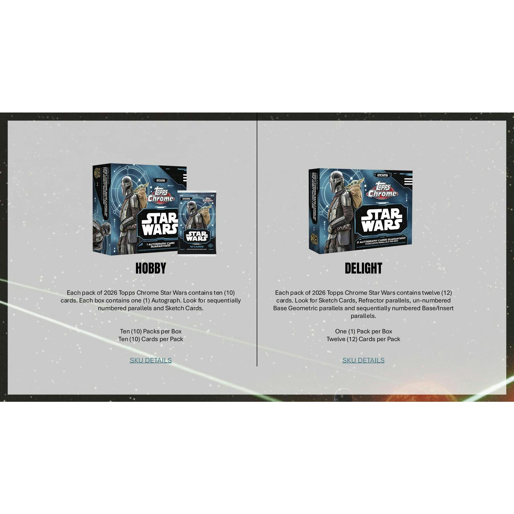 2026 Topps Star Wars Chrome Blaster Box (Presell)
