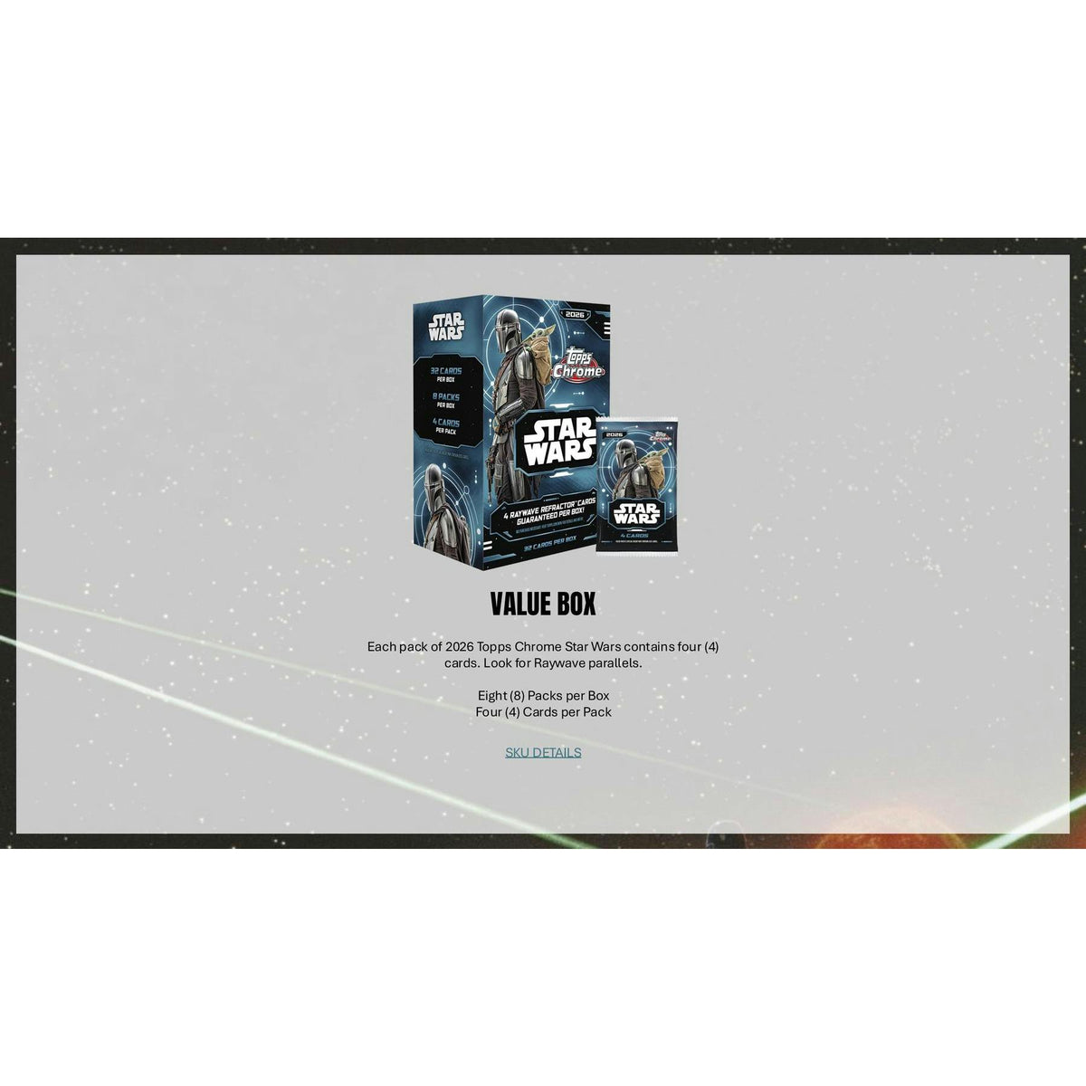 2026 Topps Star Wars Chrome Blaster Box (Presell)