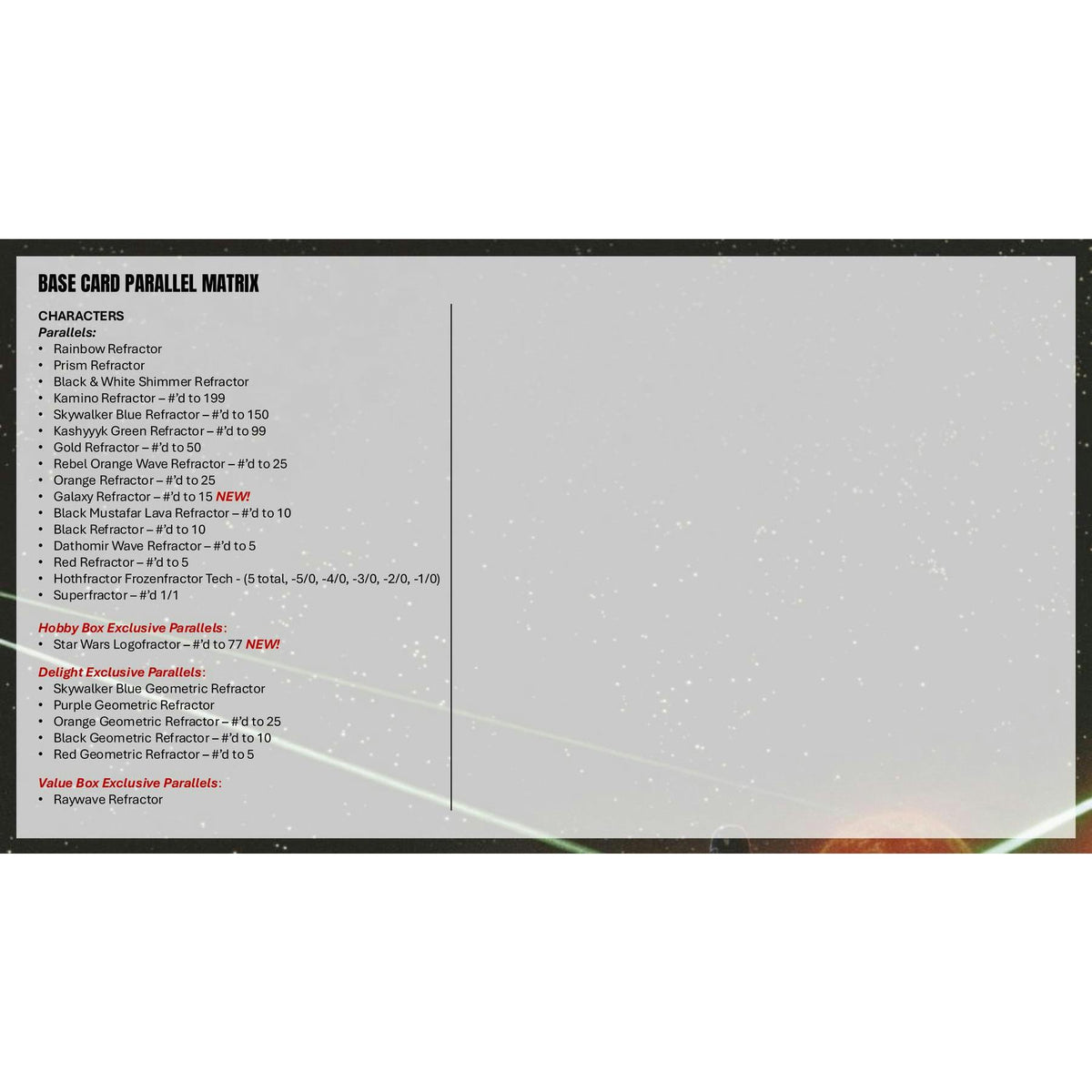 2026 Topps Star Wars Chrome Blaster Box (Presell)
