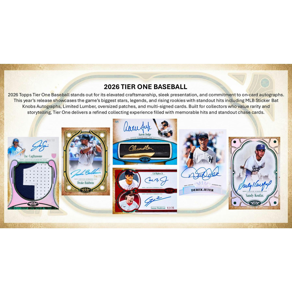 2026 Topps Tier One Baseball Hobby Box (Slightly Damaged)