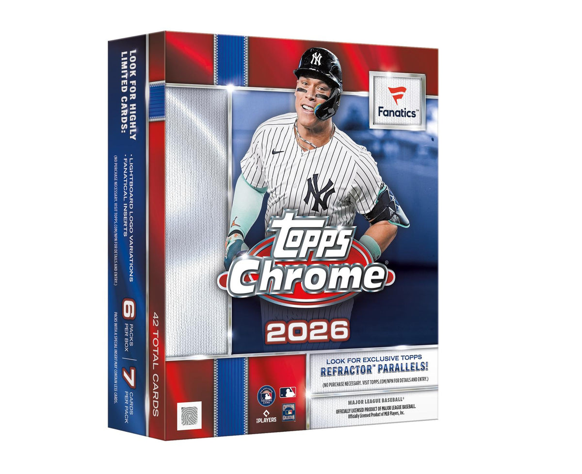 2026 Topps Chrome Baseball Fanatics Mega Box