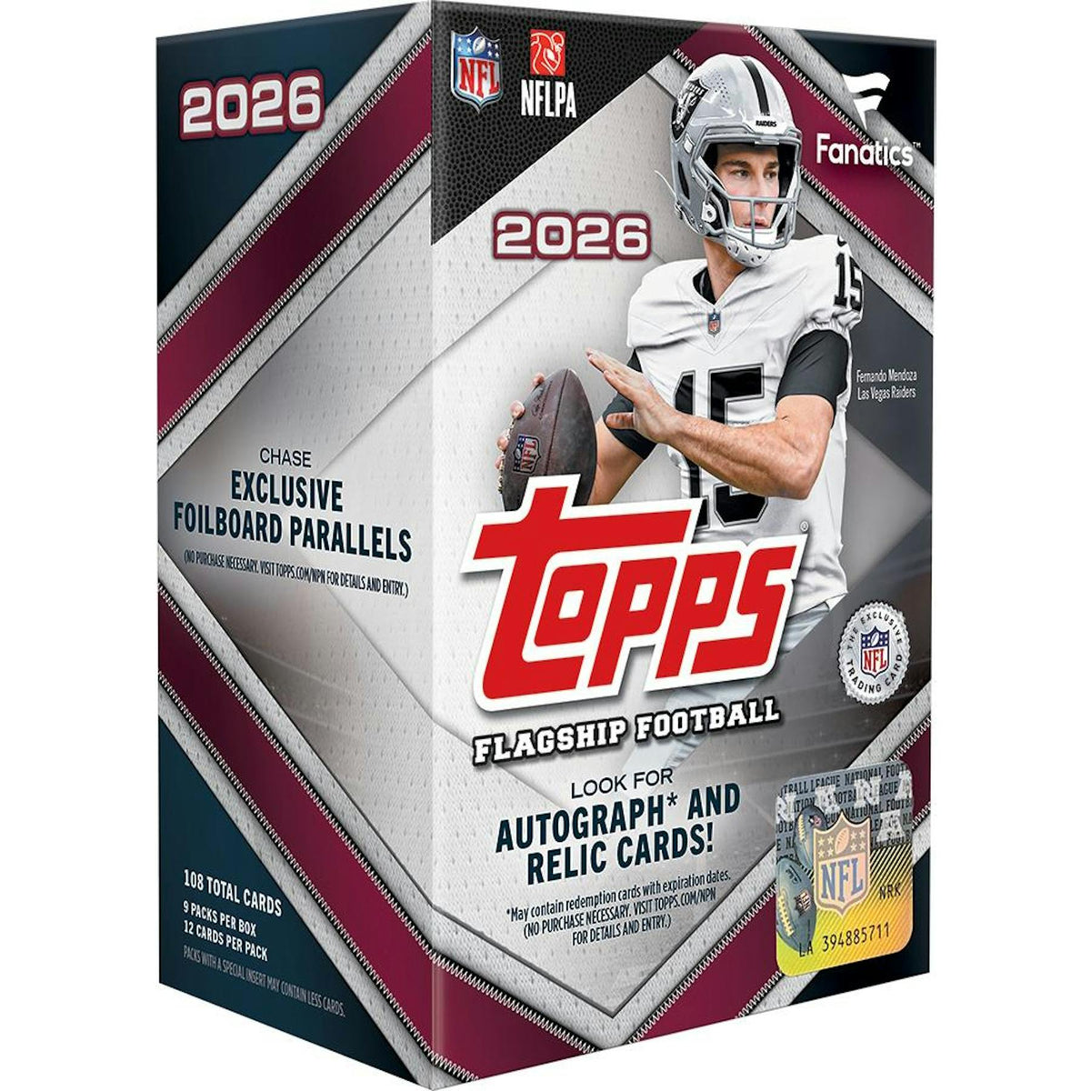 2026 Topps Football Fanatics Blaster Box