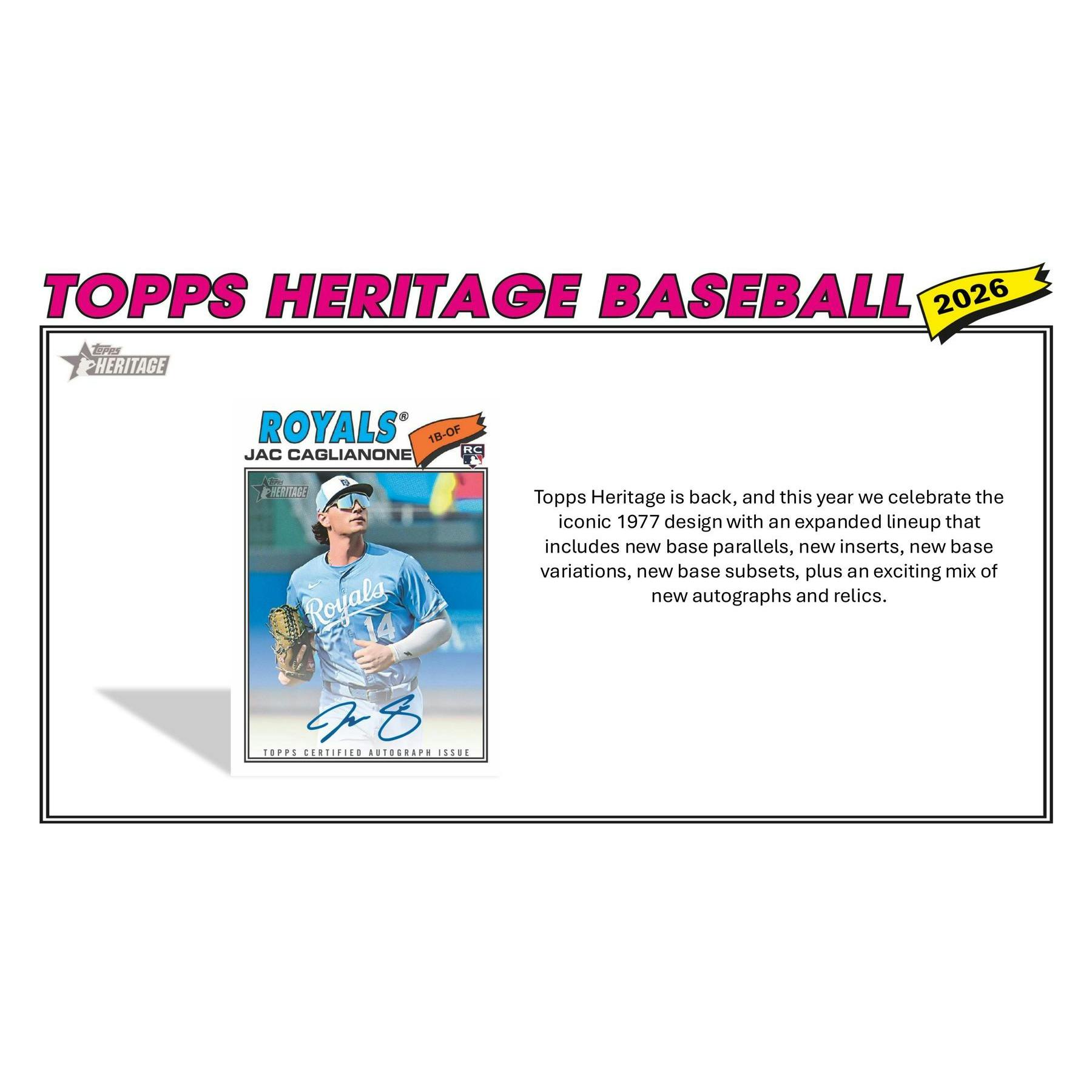 2026 Topps Heritage Baseball Blaster 40-Box Case