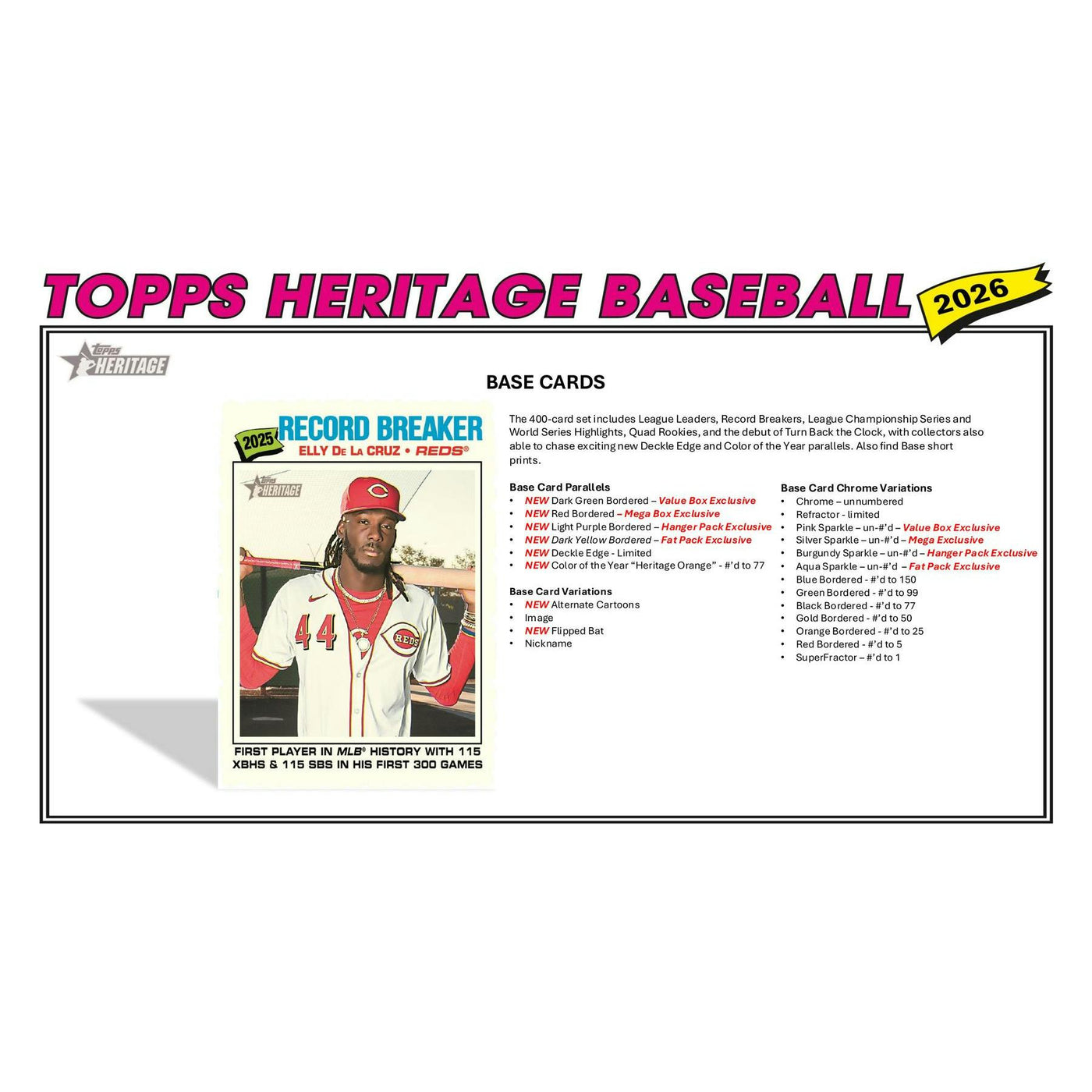 2026 Topps Heritage Baseball Blaster 40-Box Case