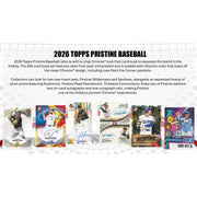 2026 Topps Pristine Baseball Hobby 6-Box Case