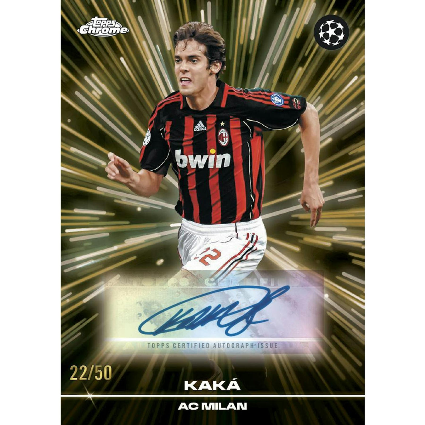 2025/26 Topps Chrome UEFA Club Competitions Soccer Blaster Pack