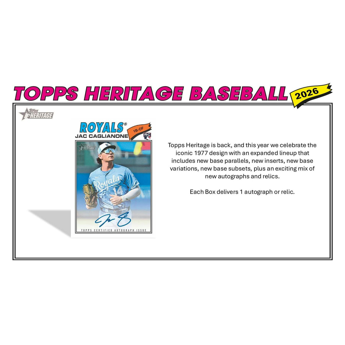 2026 Topps Heritage Baseball Hobby Box