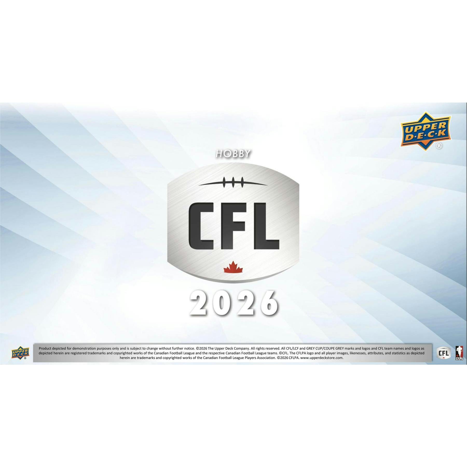 2026 Upper Deck CFL Canadian Football League Hobby Box