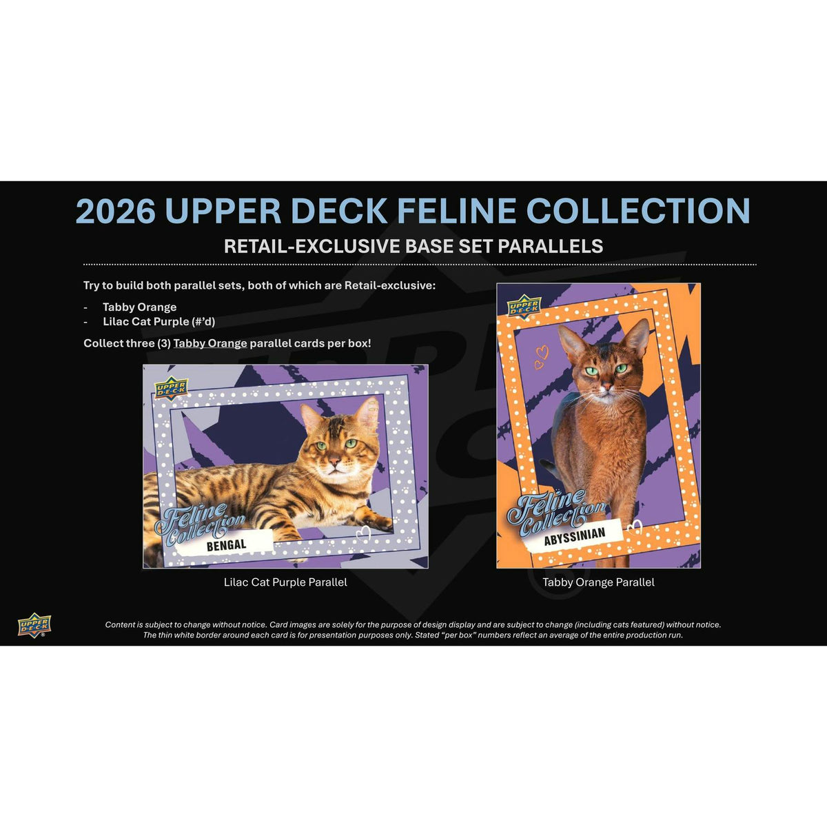2026 Upper Deck Feline Collection Blaster Box (Presell)