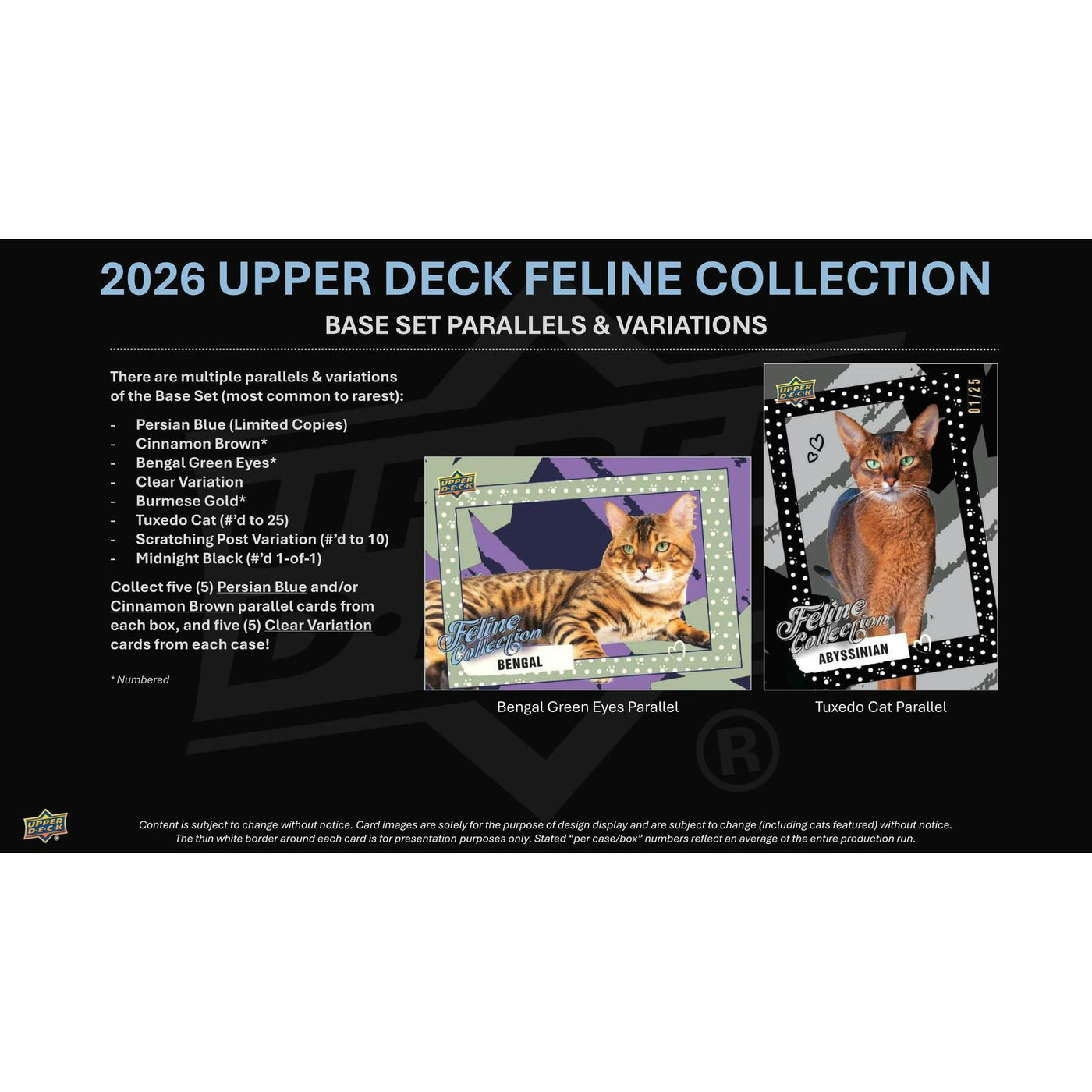 2026 Upper Deck Feline Collection Hobby 10-Box Case (Presell)