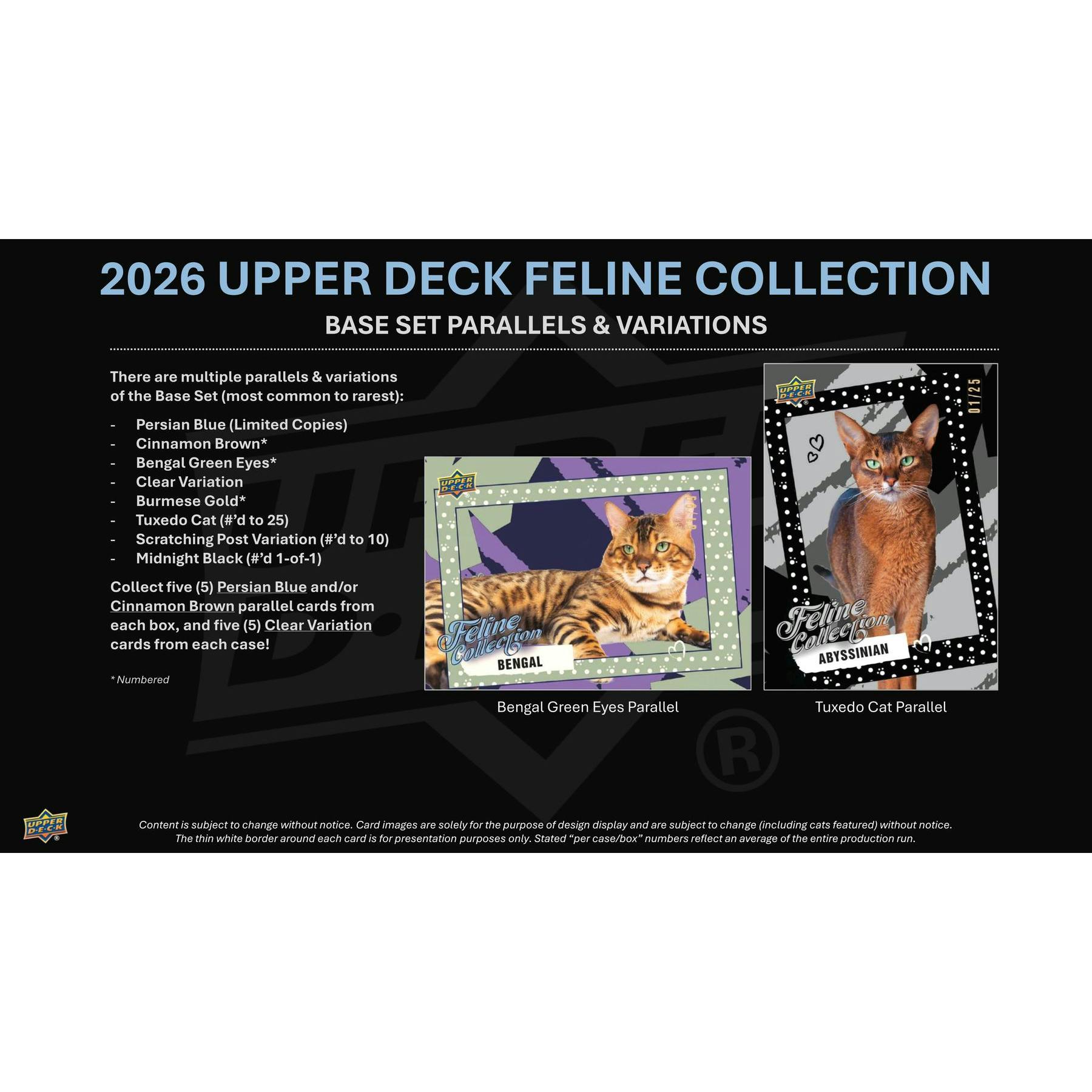 2026 Upper Deck Feline Collection Hobby 10-Box Case (Presell)
