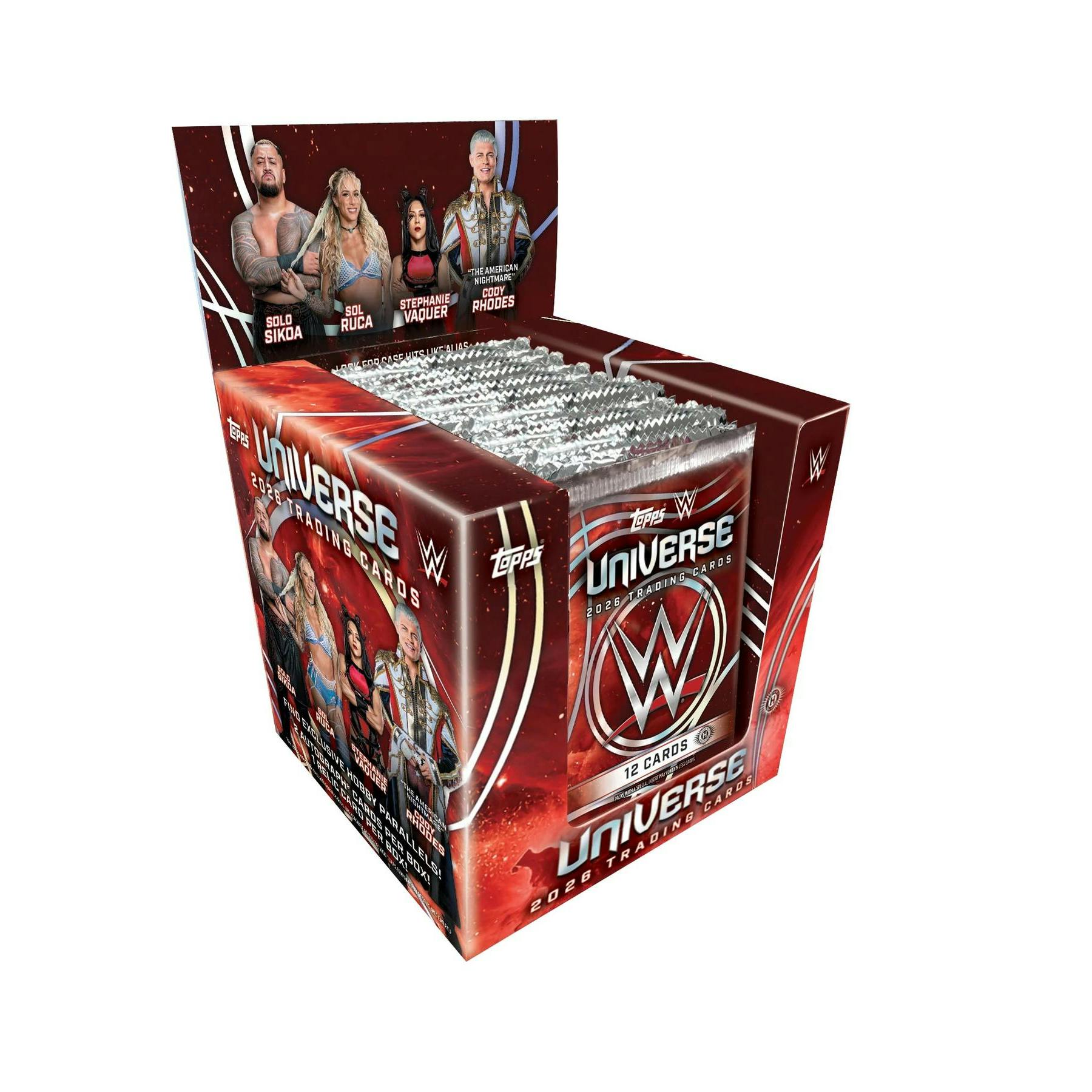 2026 Topps WWE Universe Wrestling Hobby 12-Box Case (Presell)