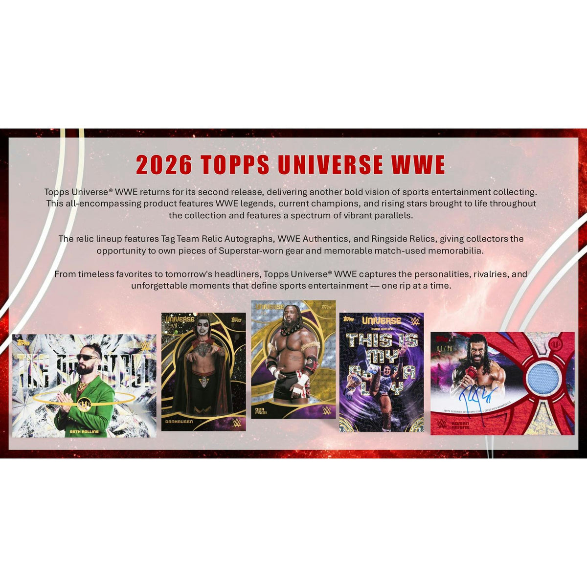 2026 Topps WWE Universe Wrestling Blaster 40-Box Case (Presell)