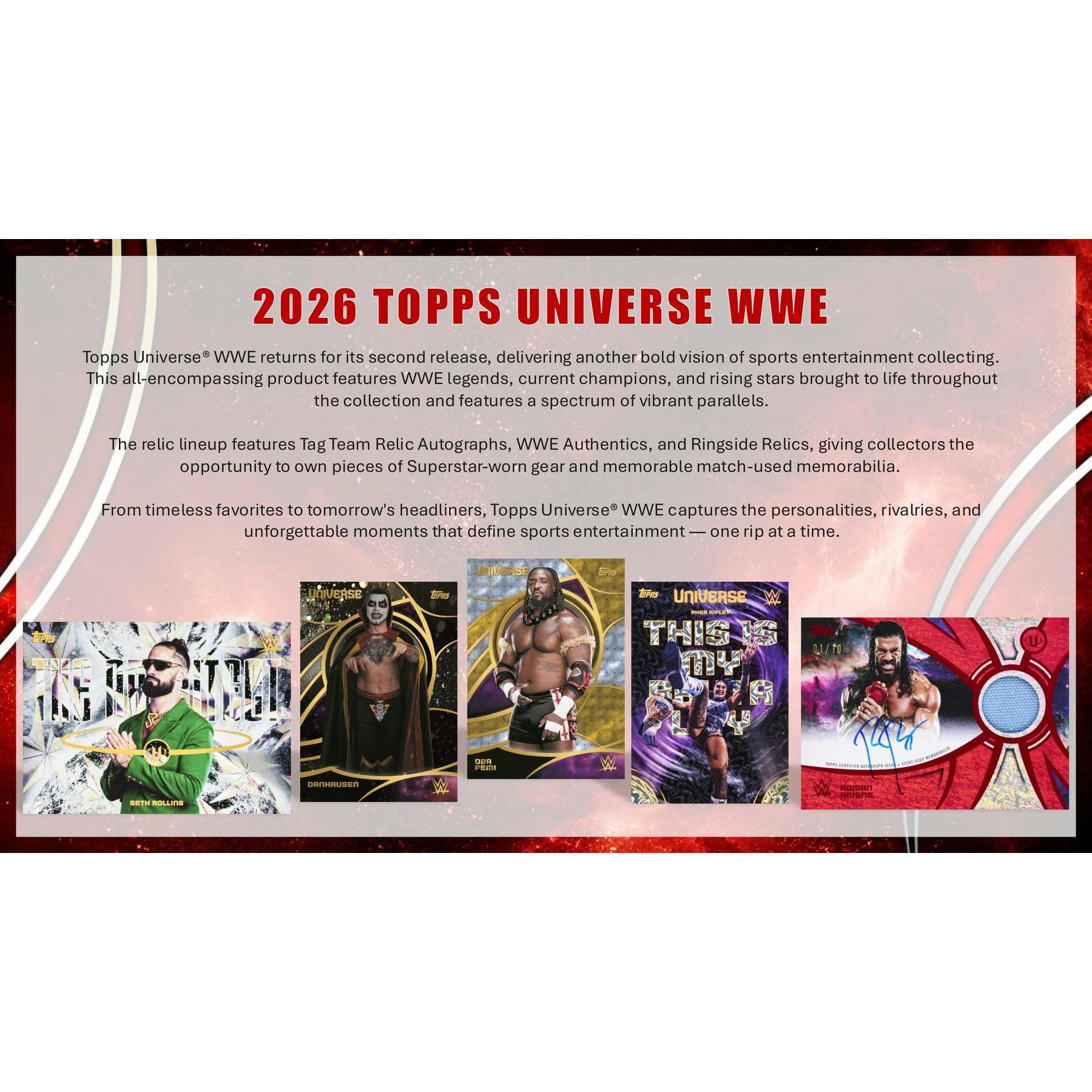 2026 Topps WWE Universe Wrestling Blaster Box (Presell)