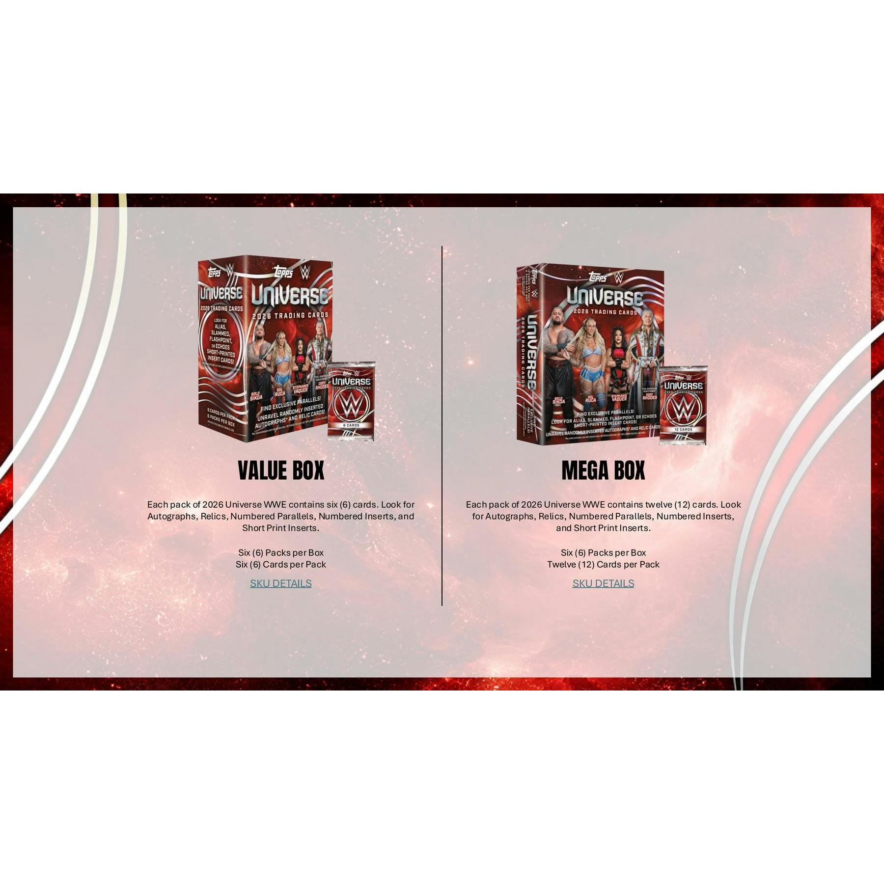 2026 Topps WWE Universe Wrestling Blaster Box (Presell)