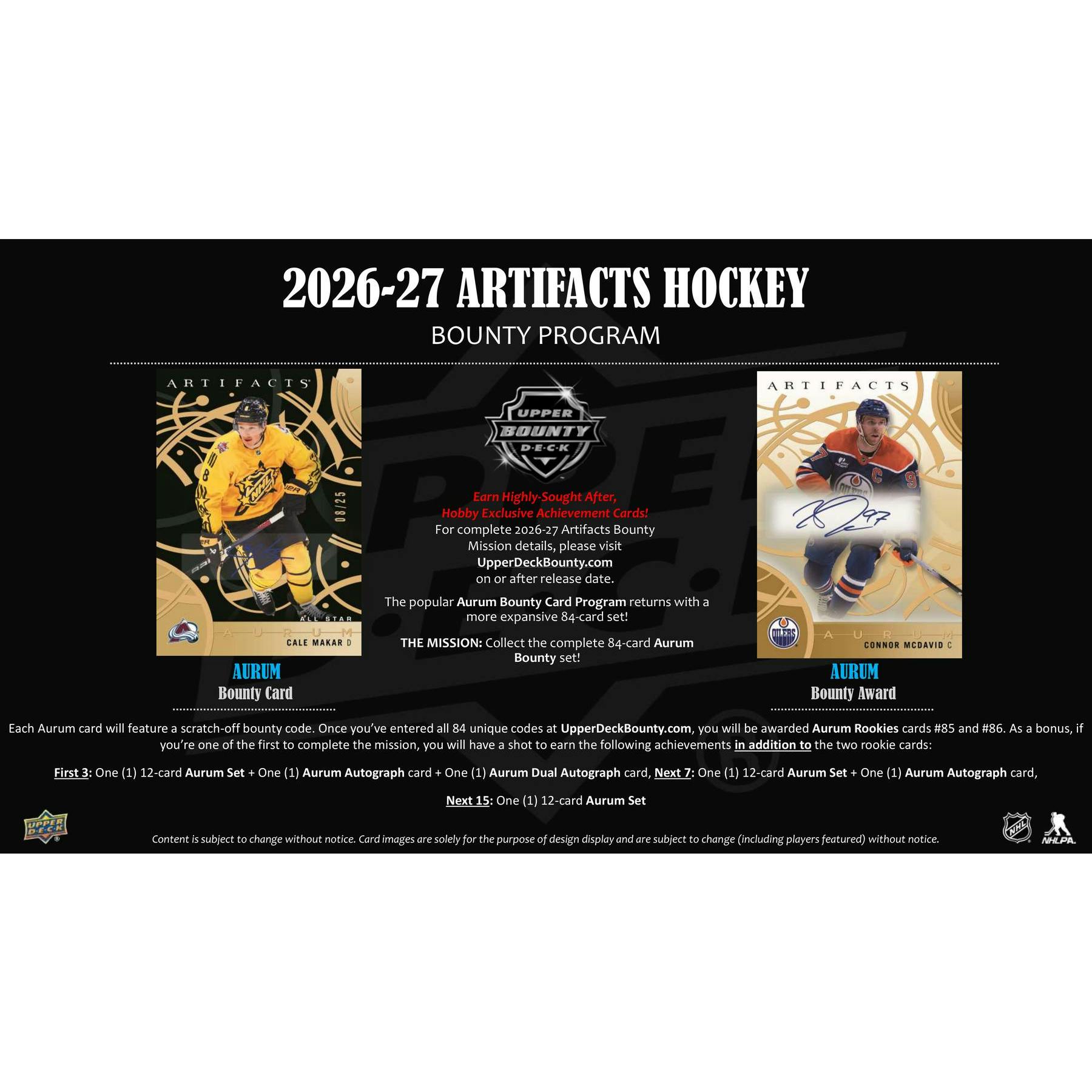 2026/27 Upper Deck Artifacts Hockey Hobby 20-Box Case (Presell)
