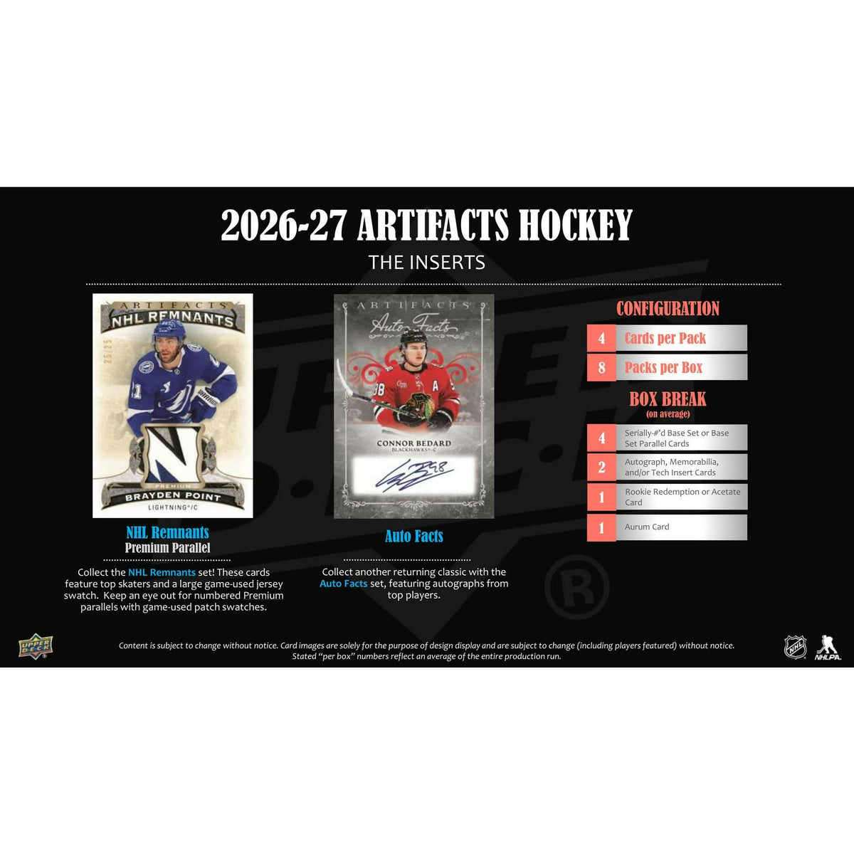 2026/27 Upper Deck Artifacts Hockey Hobby Box (Presell)