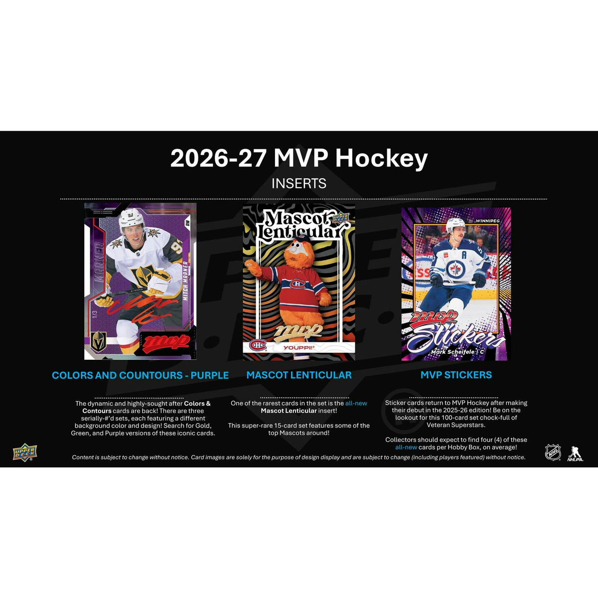 2026/27 Upper Deck MVP Hockey Hobby 20-Box Case