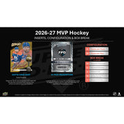 2026/27 Upper Deck MVP Hockey Hobby Pack