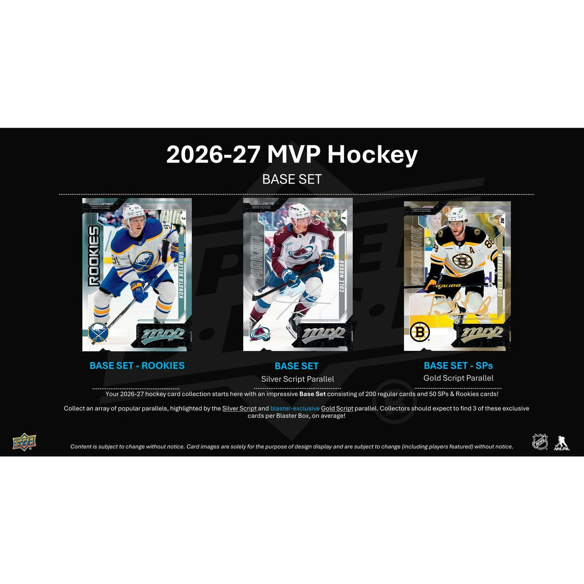 2026/27 Upper Deck MVP Hockey Blaster Box