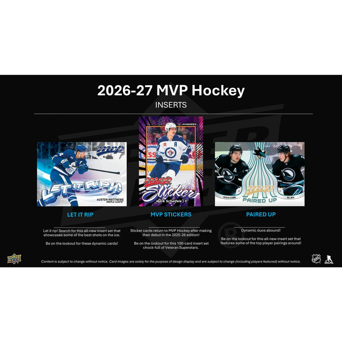 2026/27 Upper Deck MVP Hockey 36-Pack Retail 20-Box Case