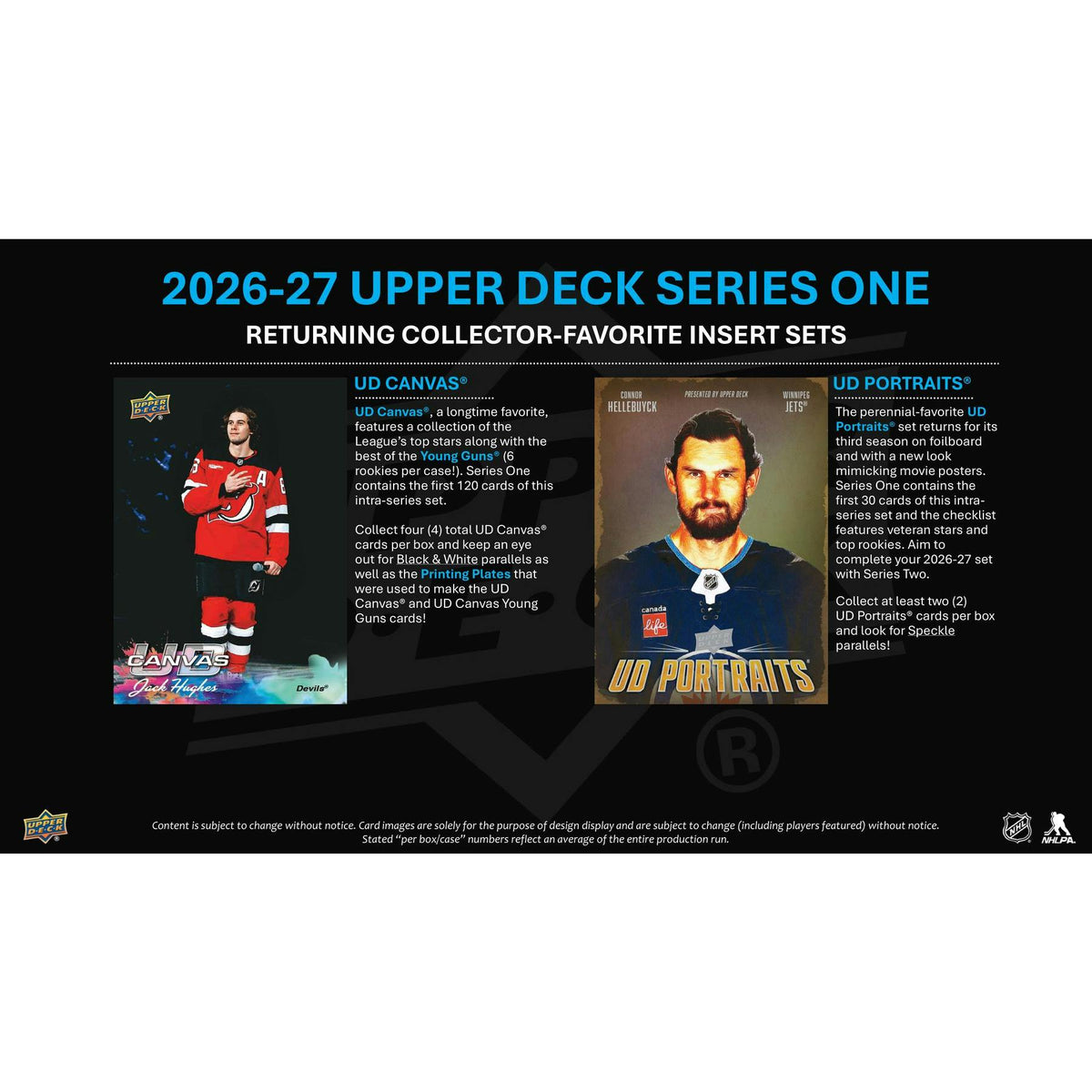 2026/27 Upper Deck Series 1 Hockey Hobby 12-Box Case (Presell)