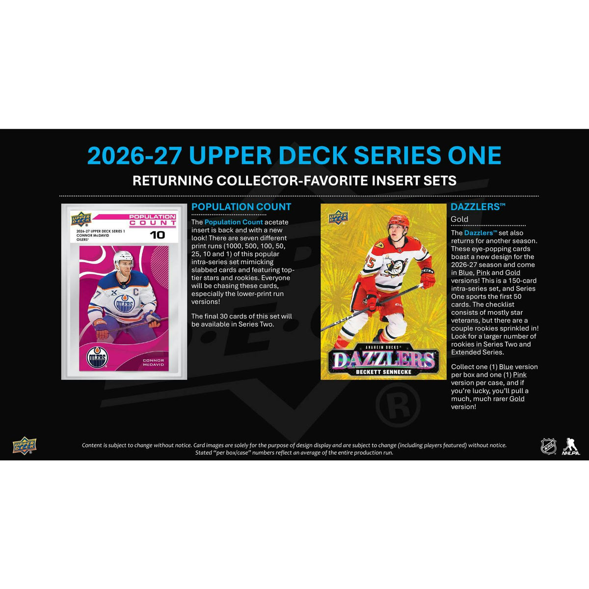 2026/27 Upper Deck Series 1 Hockey Hobby Box (Presell)