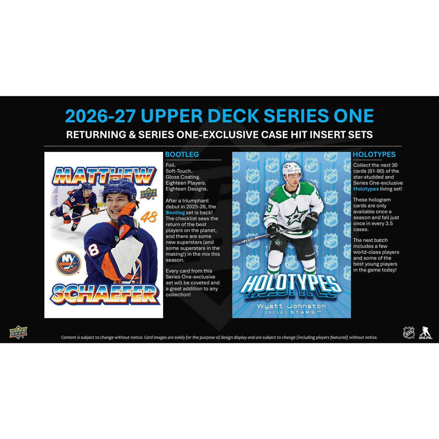 2026/27 Upper Deck Series 1 Hockey Hobby 12-Box Case (Presell)
