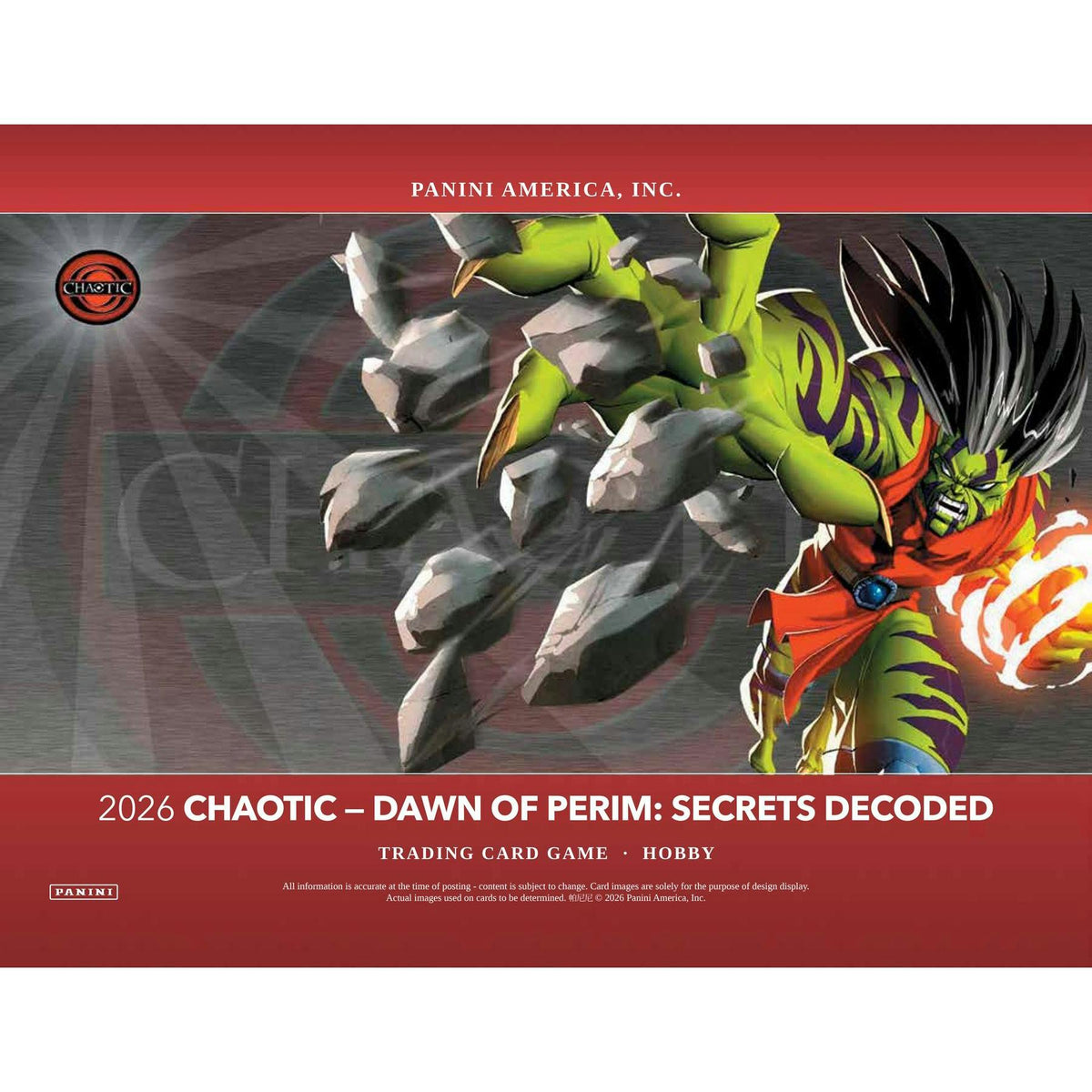Chaotic TCG Dawn of Perim: Secrets Decoded Foundation 12-Deck Box (Presell)