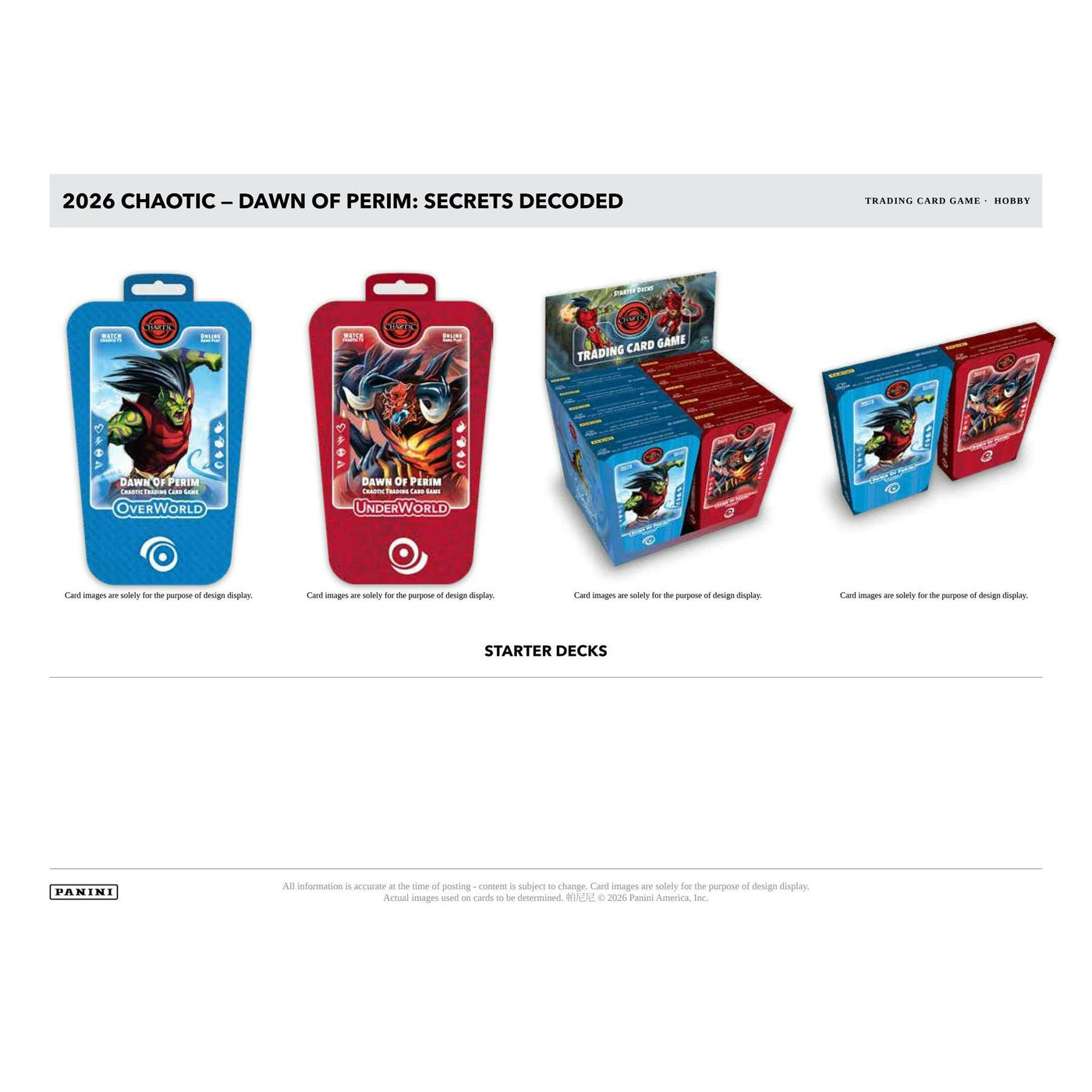 Chaotic TCG Dawn of Perim: Secrets Decoded Starter Deck (Presell)