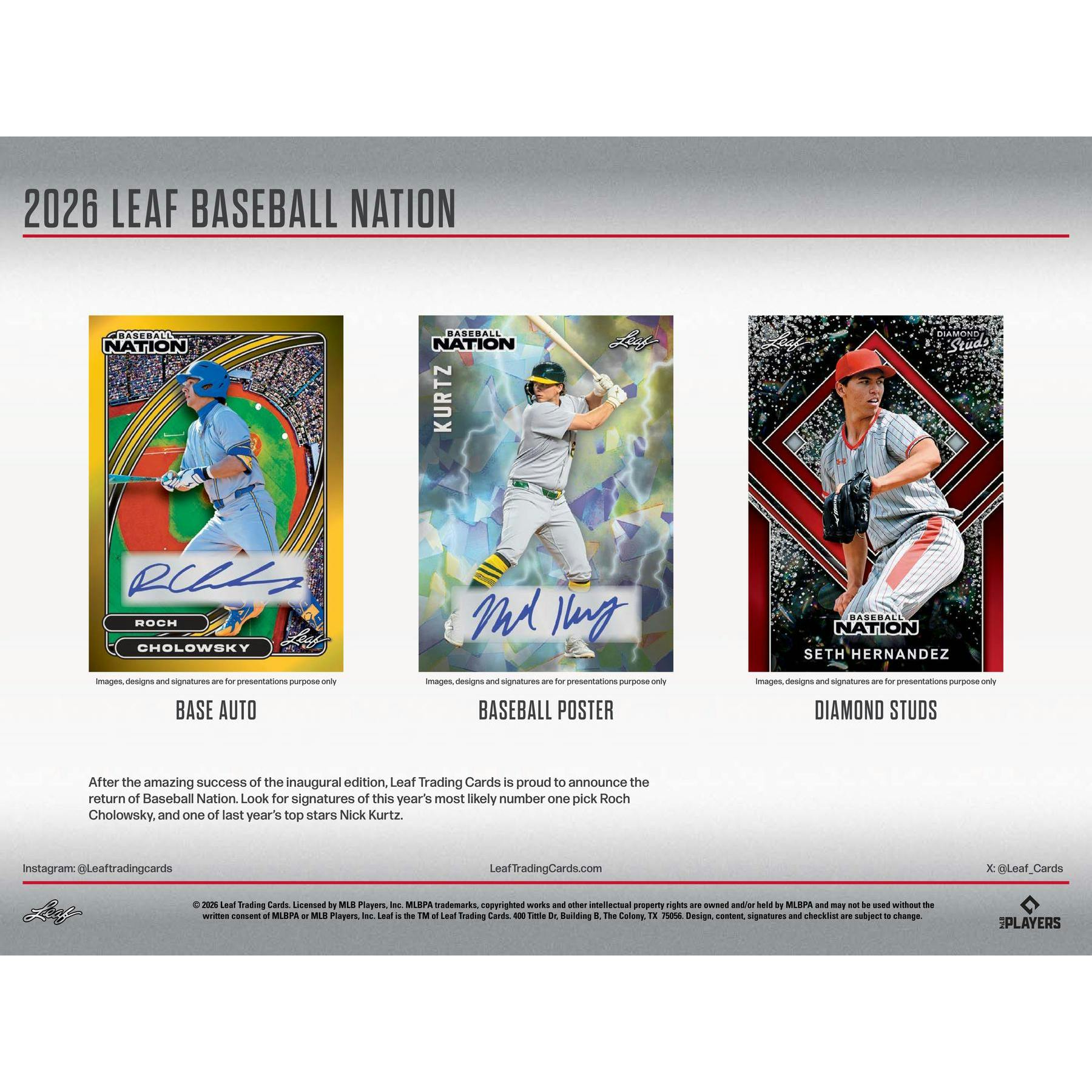 2026 Leaf Baseball Nation Hobby Box