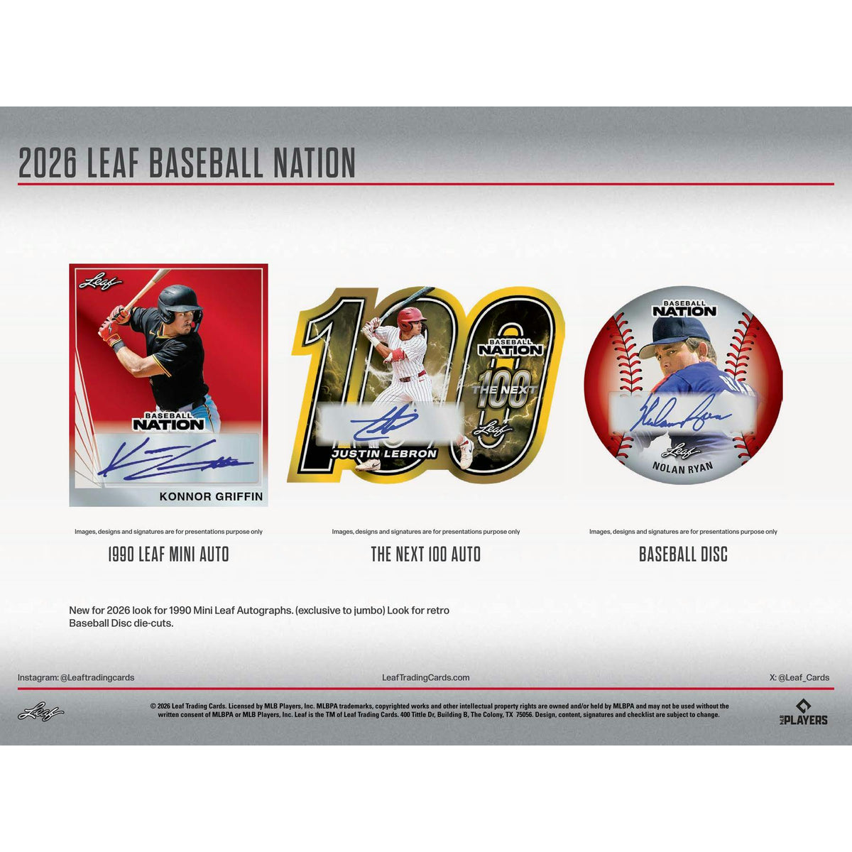 2026 Leaf Baseball Nation Hobby Jumbo Box