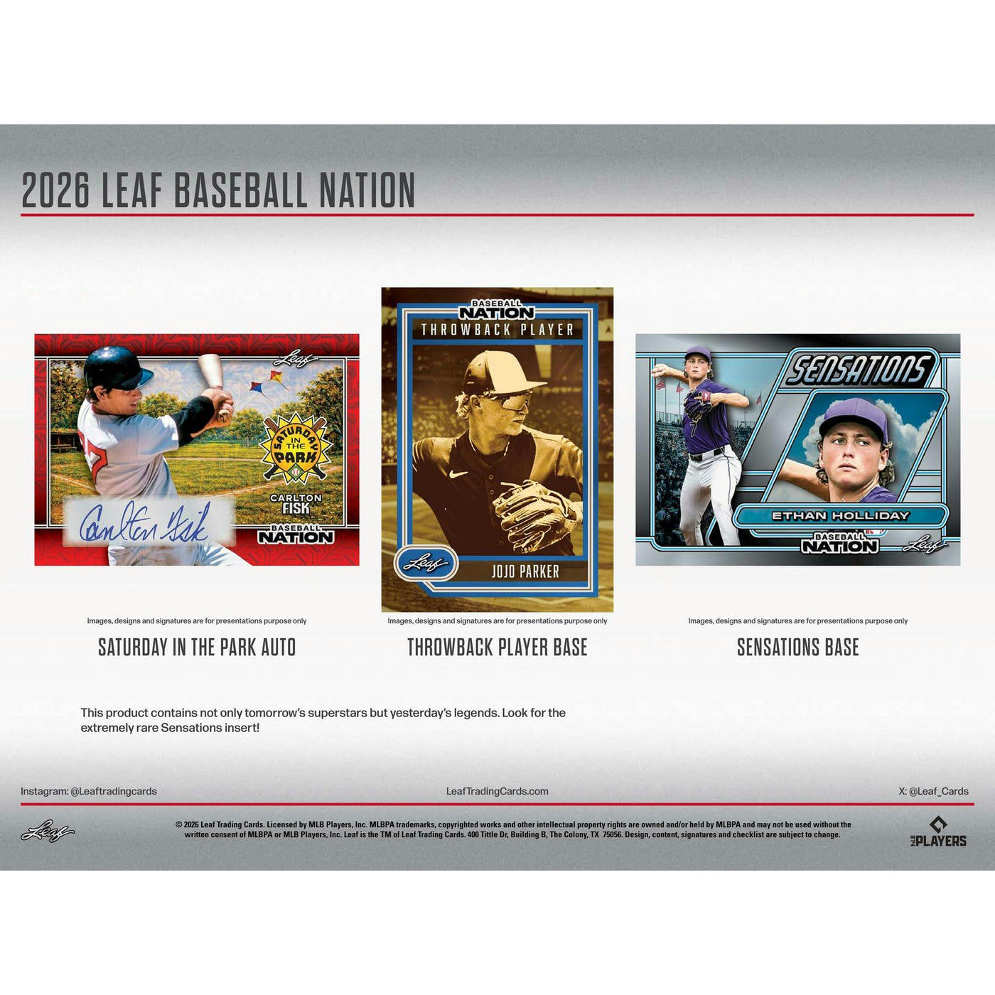 2026 Leaf Baseball Nation Hobby Jumbo Box