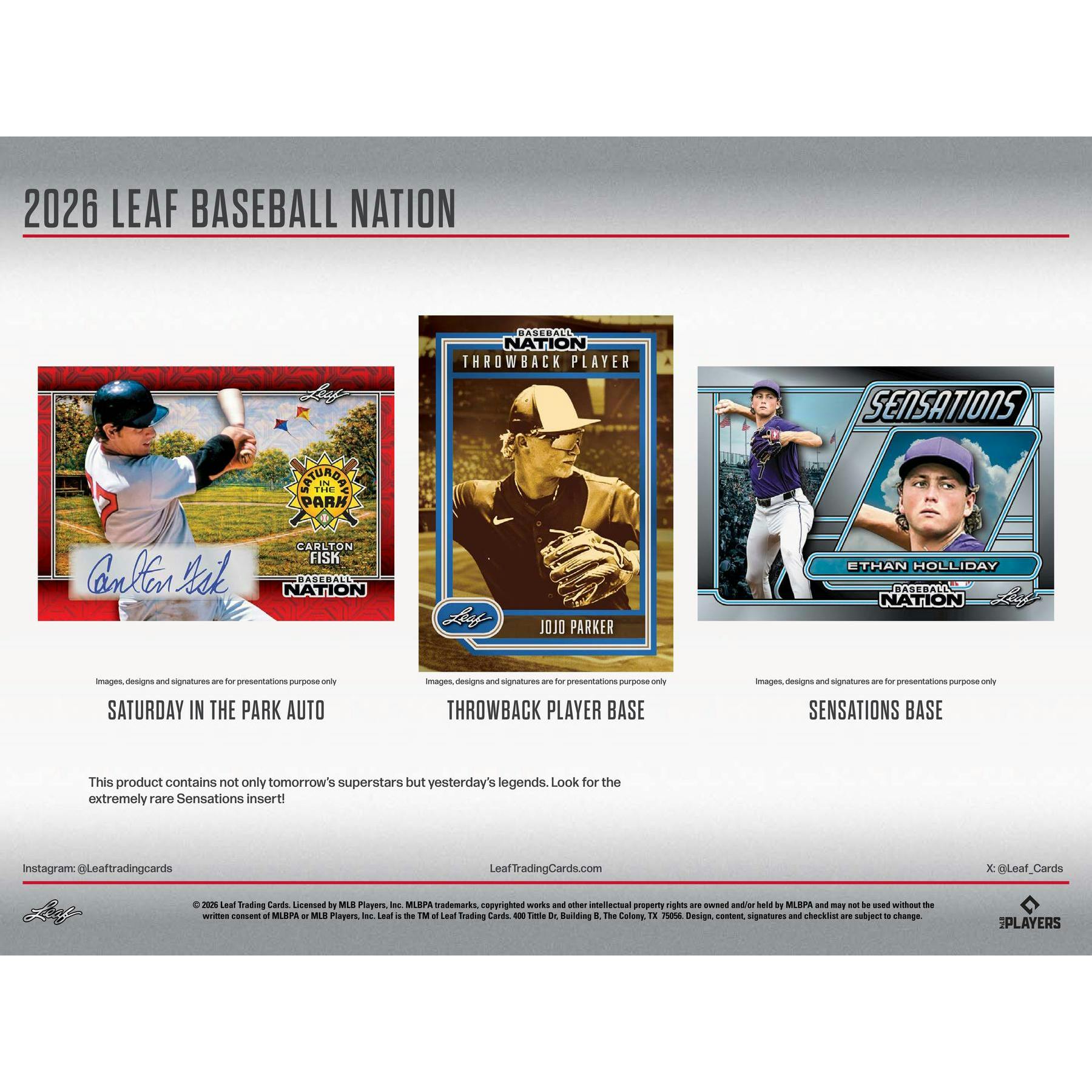 2026 Leaf Baseball Nation Hobby Box
