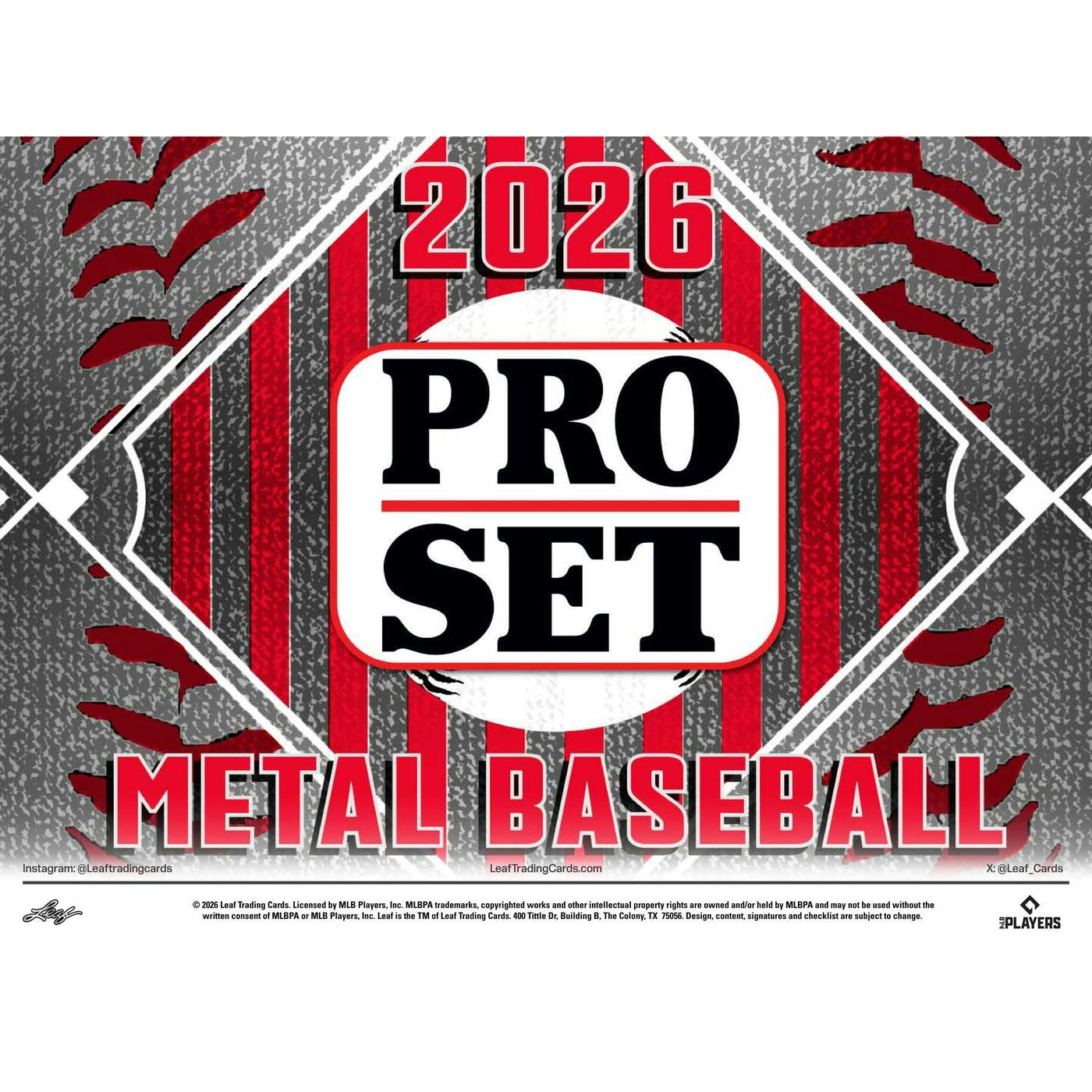 2026 Leaf Pro Set Metal Baseball Hobby 10-Box Case