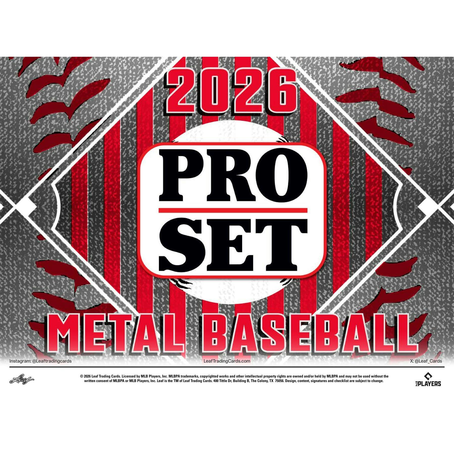 2026 Leaf Pro Set Metal Baseball Hobby Jumbo Box