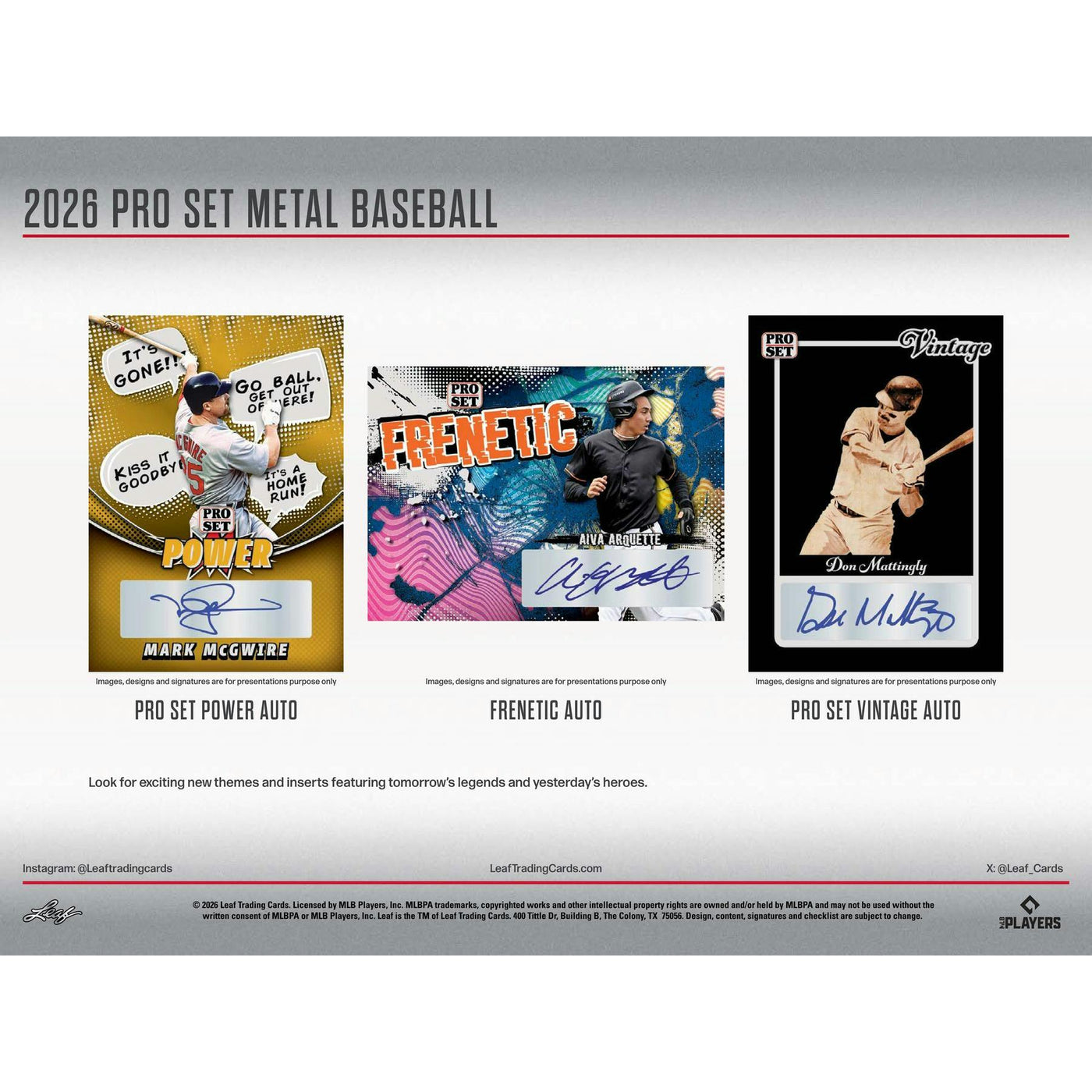 2026 Leaf Pro Set Metal Baseball Hobby Jumbo Box